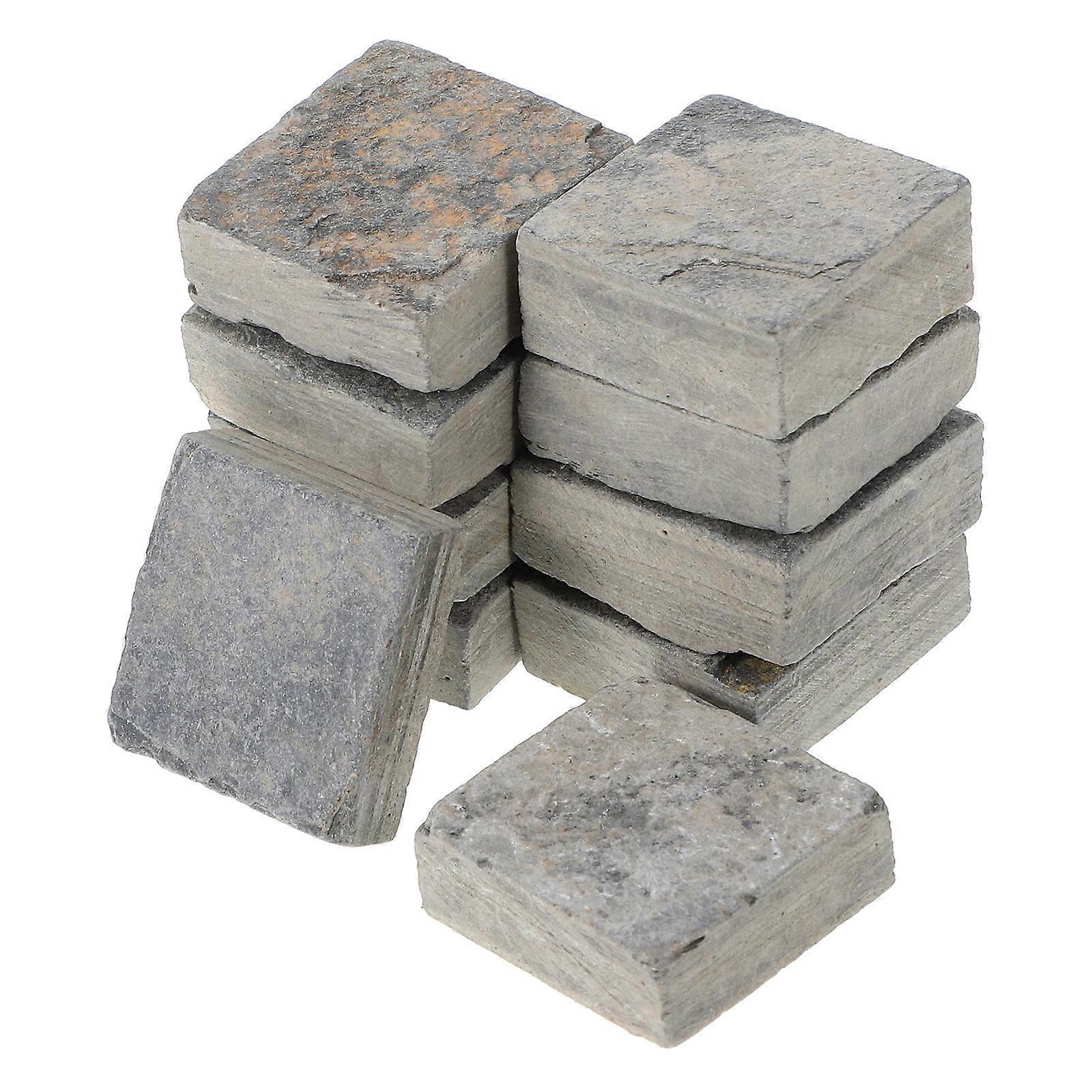 Natural Stone Tiles for Aquarium Landscaping and Decoration Ideal for Turtle Tanks 10 Pieces