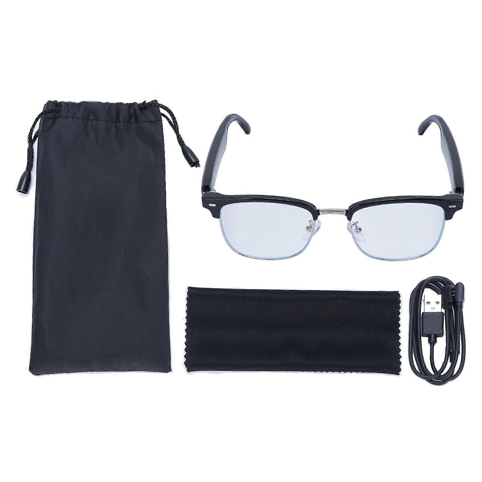 AI Smart Glasses Real Time Video Translation Built In Mic Speaker Anti Blue Light Languages Translation Glasses for Music Calling