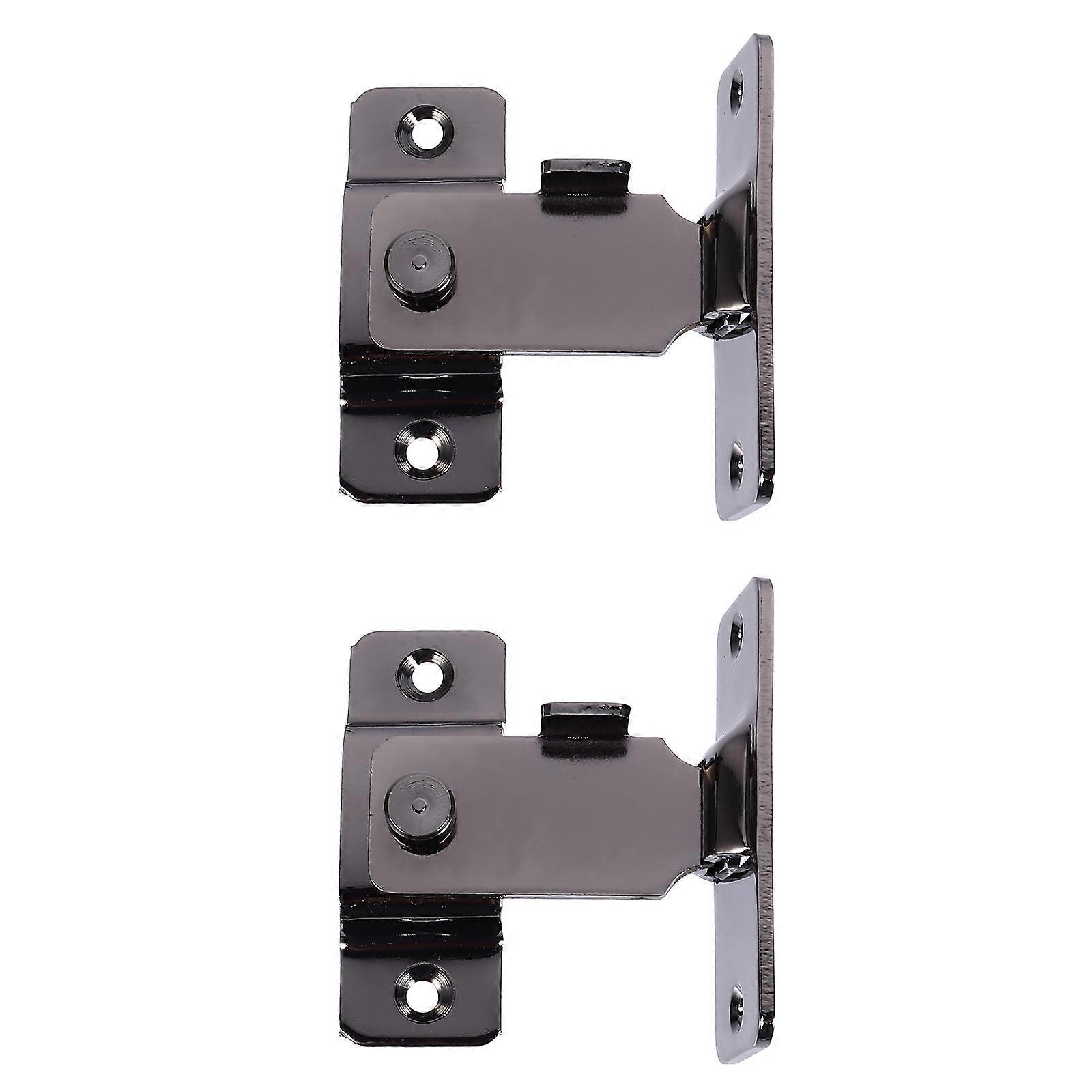 Garden Gate Lock Right Angle Safety Door Bolt for Garages 8x3cm Simple 2Pcs