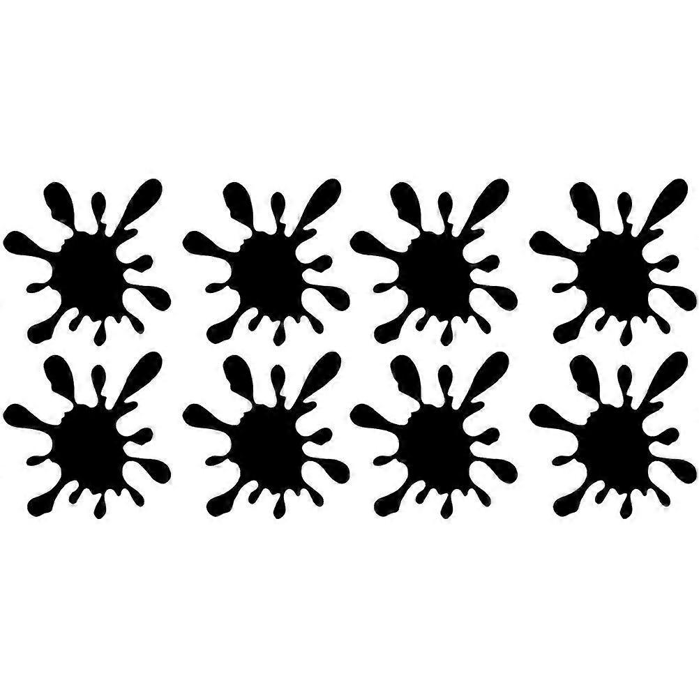 8pcs Car Stickers with Water Dropping Pattern Decals for Creative Auto Styling
