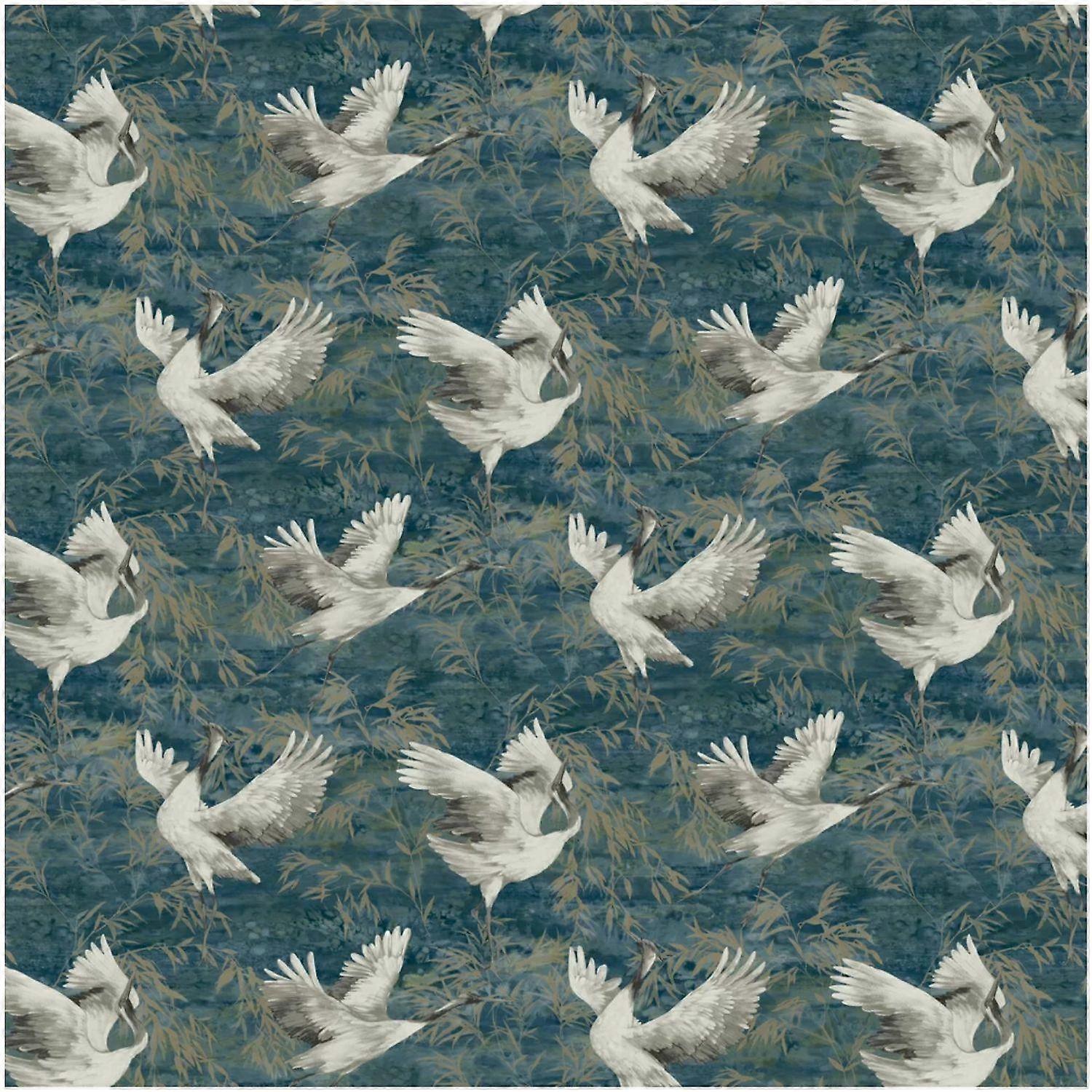 Holden Sarus Teal Wallpaper