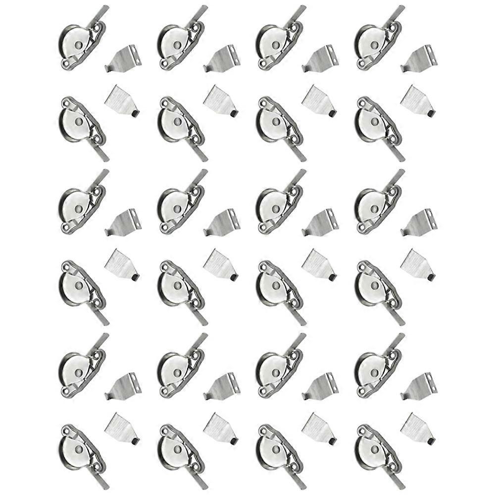 Security Window Lock Anti-Theft Crescent Lock Home Accessories 6.52x4.93x2.5cm Silver 12 Sets