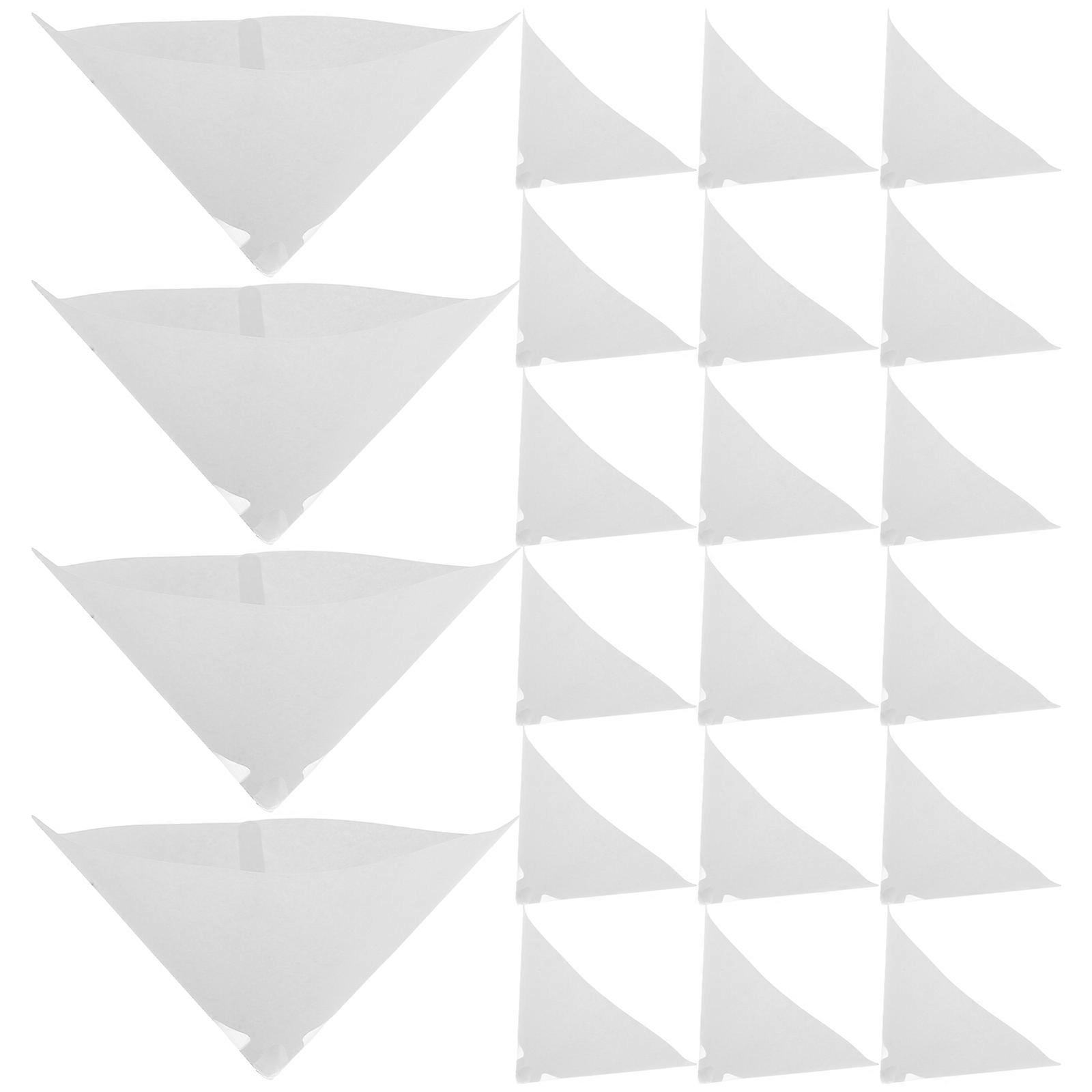 Paint Filter Strainer Cone Paint Filtering Projects White 14.00X13.00X11.00CM Filtration 50Pcs