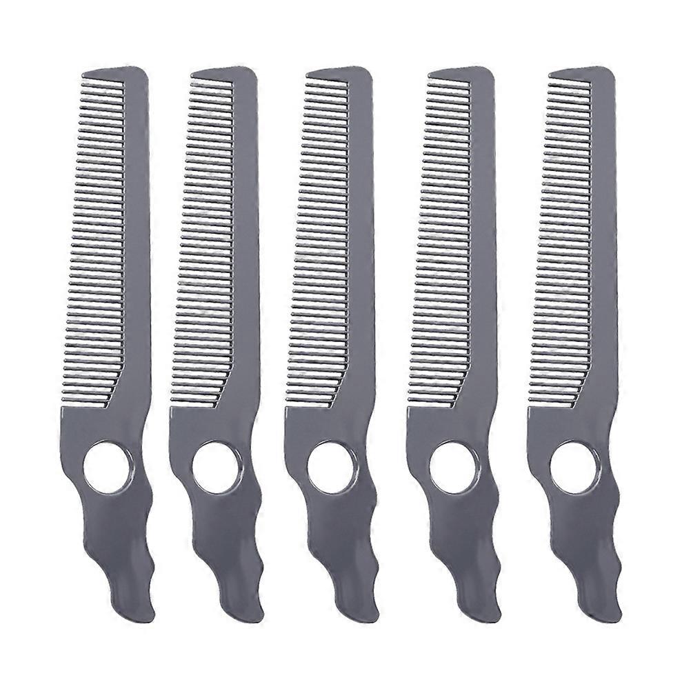 Hair Combs Set Anti Scalp 5Pcs For Daily Use In Light Grey Color