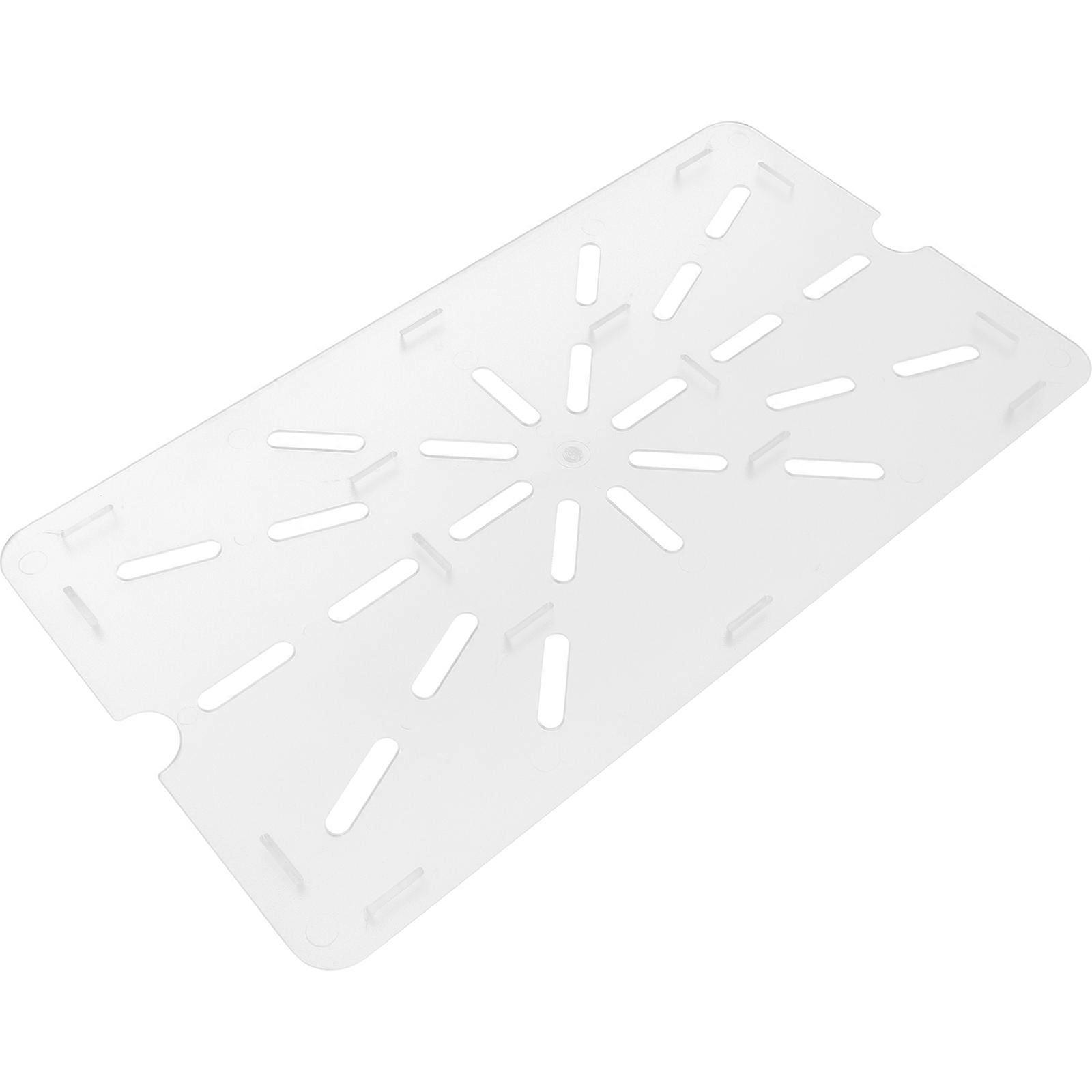 Removable Drainer Plate Smooth Acrylic Fruits Vegetables Draining Tray Versatile For Kitchen Storage Holder 46.00X25.50X1.50CM 1Set