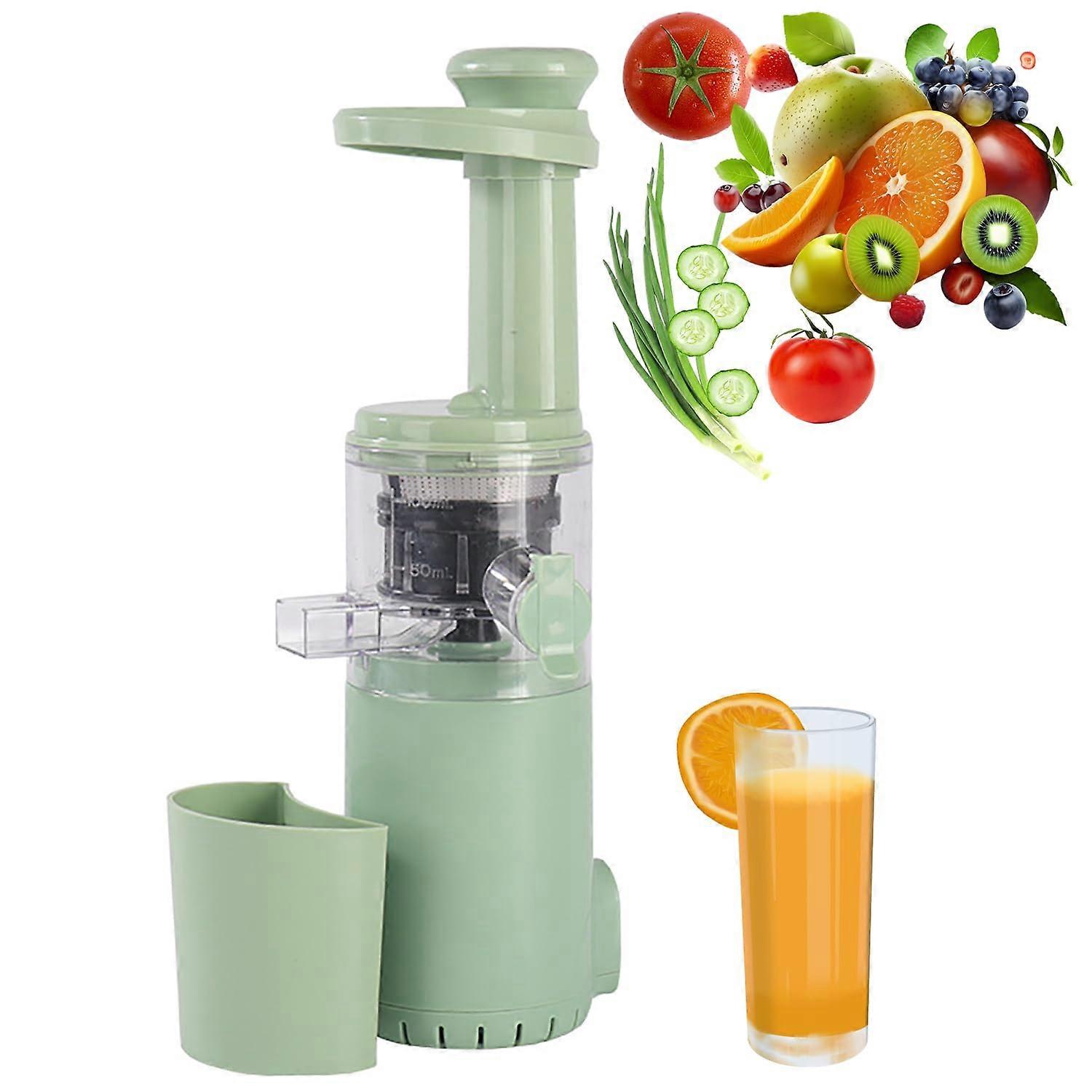 Juicer Machine for Fruit and Vegetables, Cold Press Juicer with 98% Juice Rate, Spiral Extrusion, Juice Residue 220 V/220 W