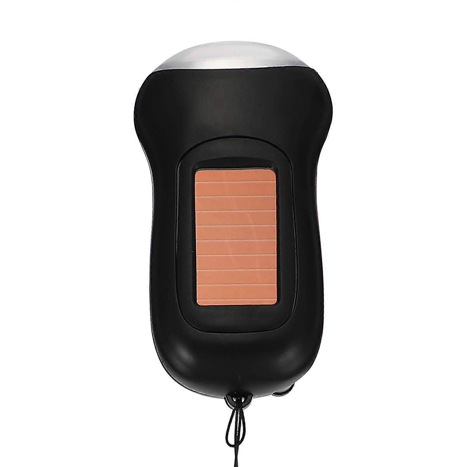 Camping Flashlight Emergency Lighting Portable Torch Light 9X5CM Solar Charging Hand Crank Power Generation 1Set