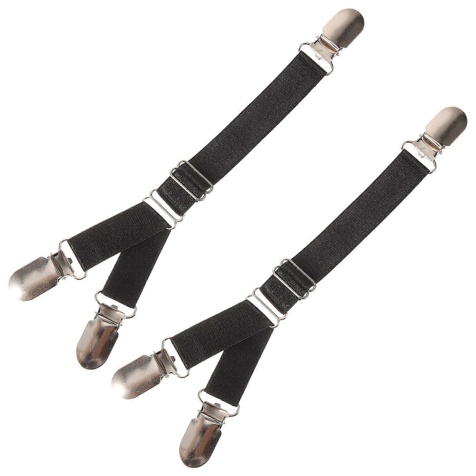 Women Sock Clamp Adjustable Shirt Keeper Everyday Use 2Pcs