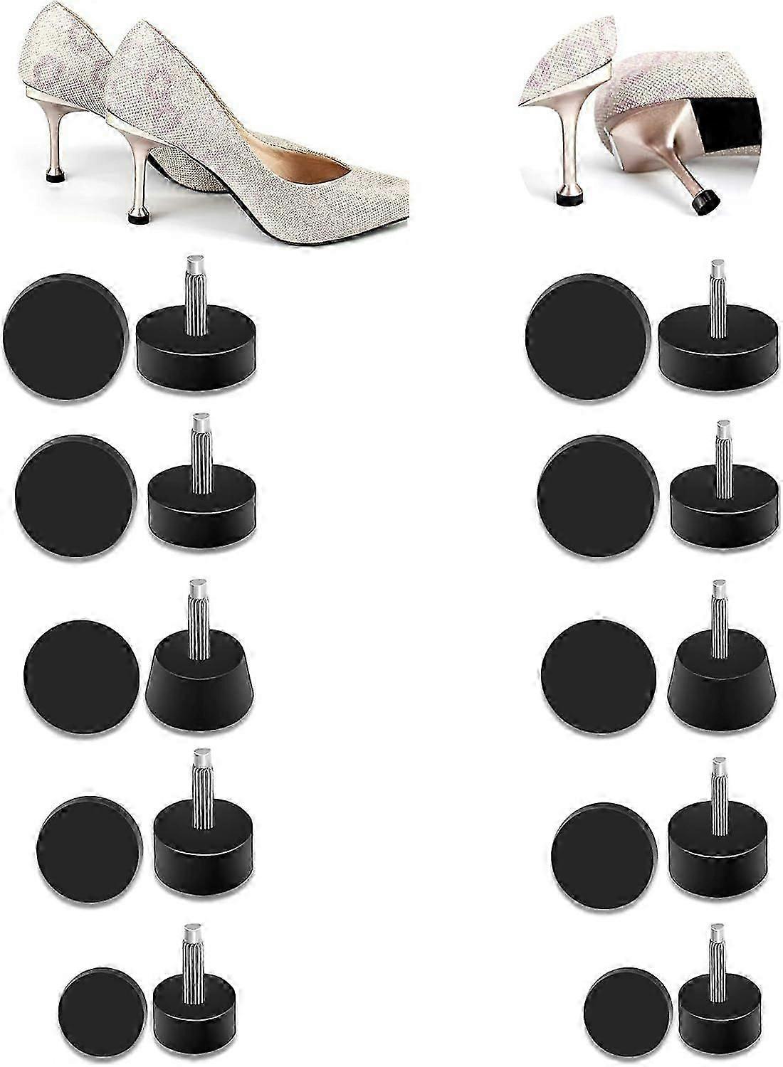2025 Latest Model  High Heel Replacement Tips 10 Pairs Heel Caps Replacement