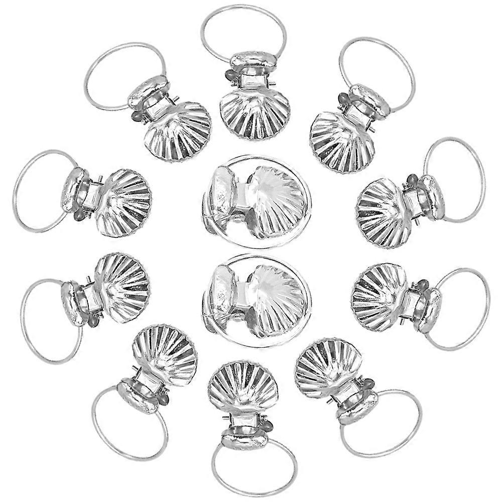 Net Curtain Clips Connecting Curtain and Rod Assorted Color 50Pack