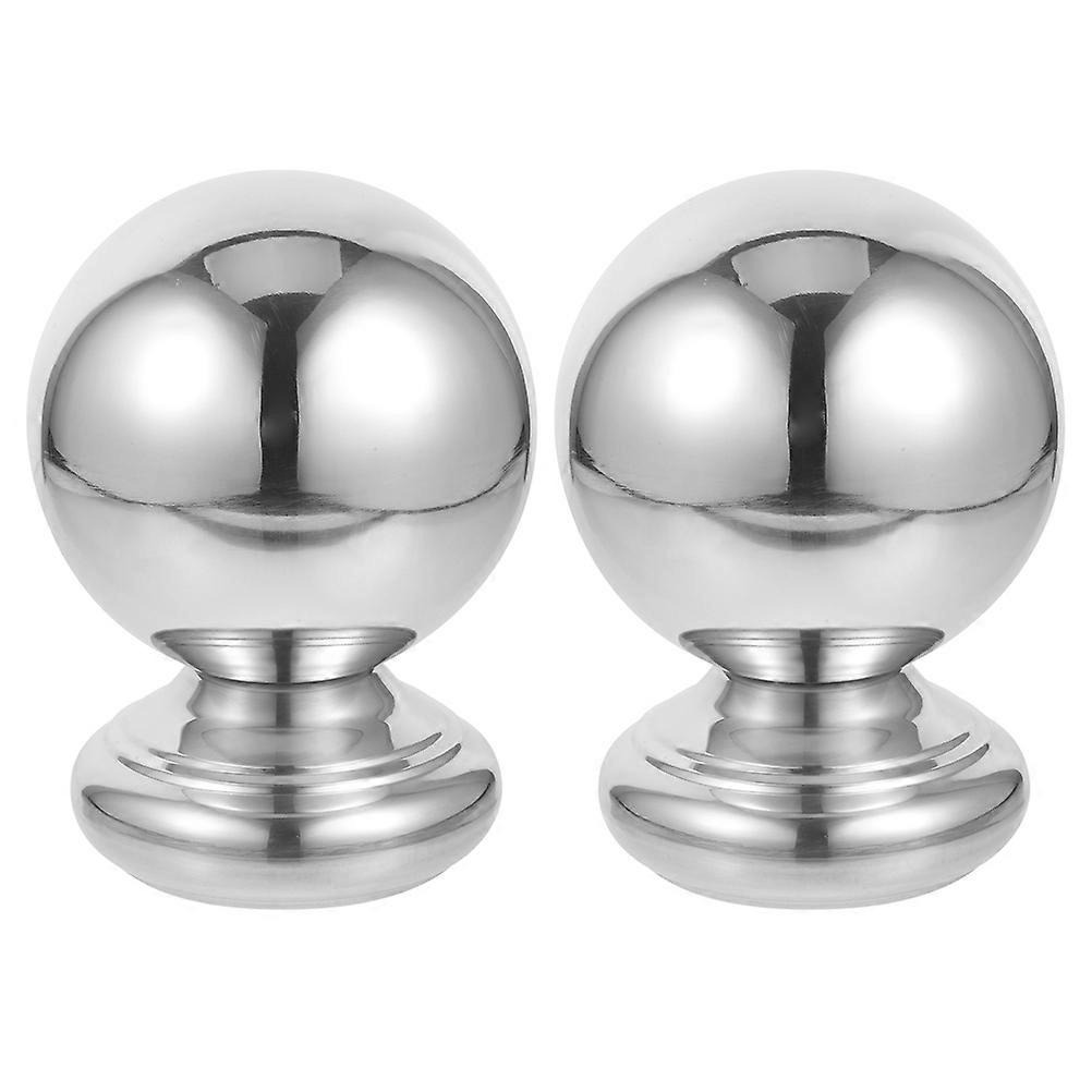 Fence Cap Fence Topper Ball Elegant Curve Garden Fence Accessory 2Pcs