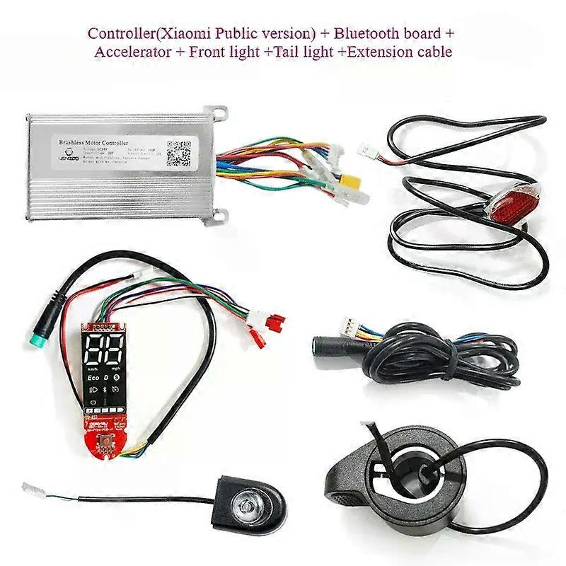 LENZOD 36v 350w Controller Set with App Bluetooth Board Accelerator Front Light Tail Light Handbrake Display for DIAMA FOSTON-fj