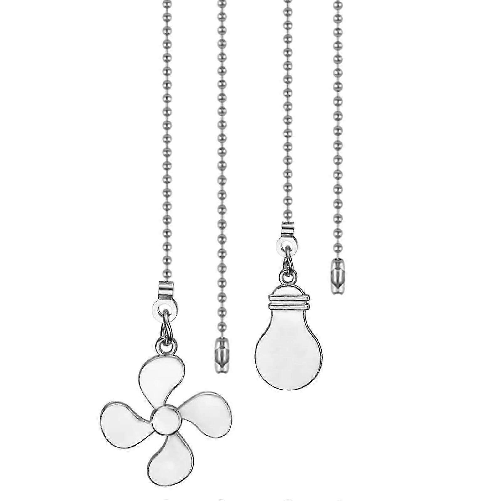 Steel Ceiling Fan Pull Chain Extension Convenient Extender for Easy Switches Acc