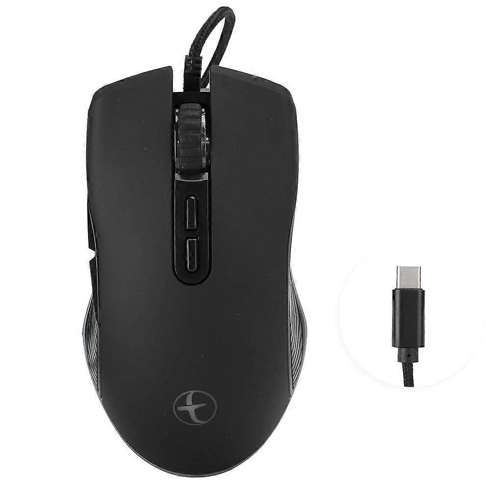 USB Wired Gaming Mouse with RGB Backlight, Silent, Comfortable Grip, Ergonomic, Adjustable DPI