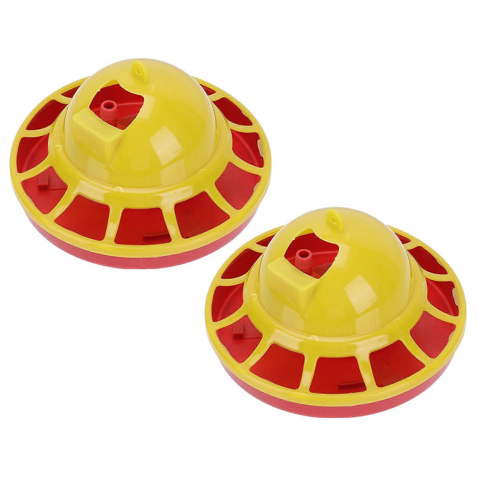 Automatic Chick Feeder & Water Dispenser Hanging Bowls for Chickens, Pigeons, Quails – 2PCS Poultry Feeding Supplies Brooder Box Use