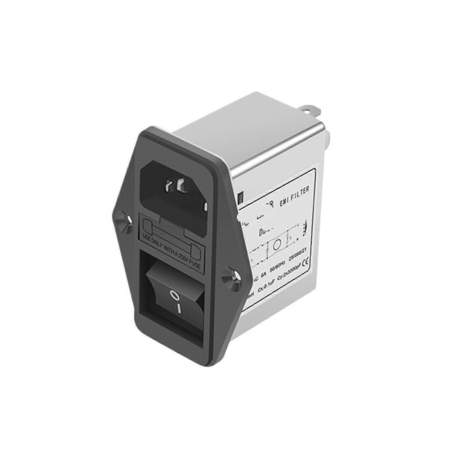 Single-Phase AC Filter With Socket For Household Appliances Model DBI5-10A 220V 1A 3A 6A