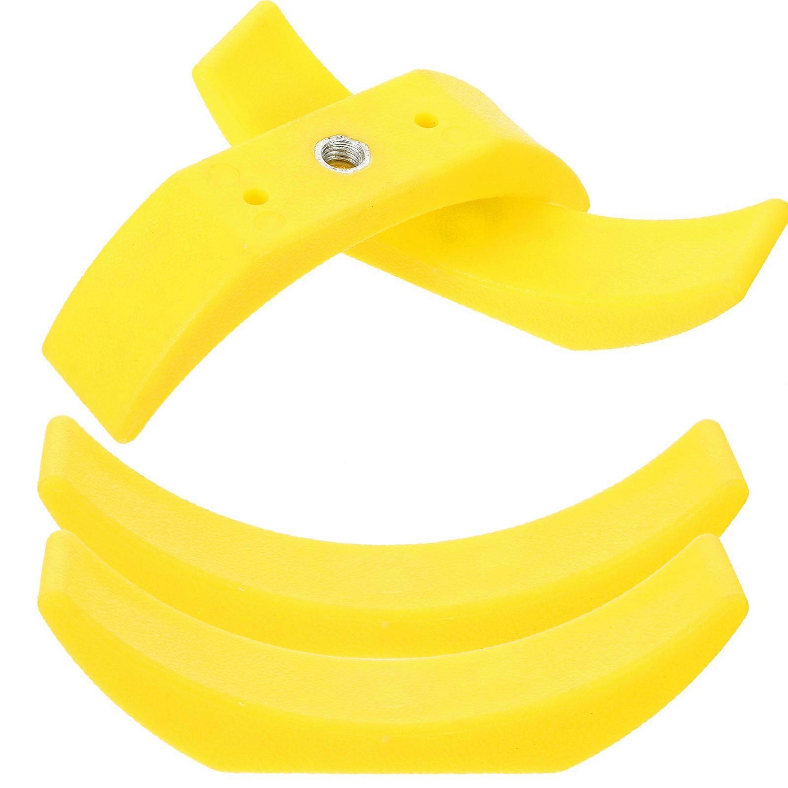 Barbell Stand Dumbbell Racks Gym Dumbbell Supports Yellow 15.00X4.00X3.50CM Stability Protection 4Pcs