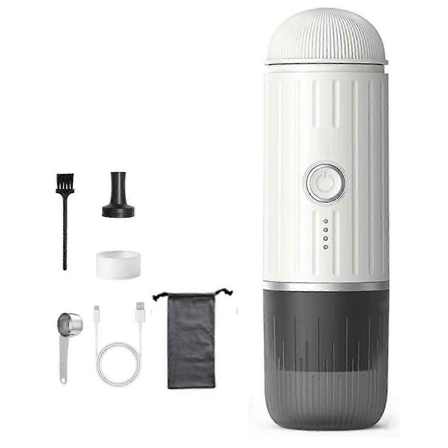 Portable Espresso Machine ,Wireless Electric Coffee Maker Compatible with Capsules & Ground Coffee,