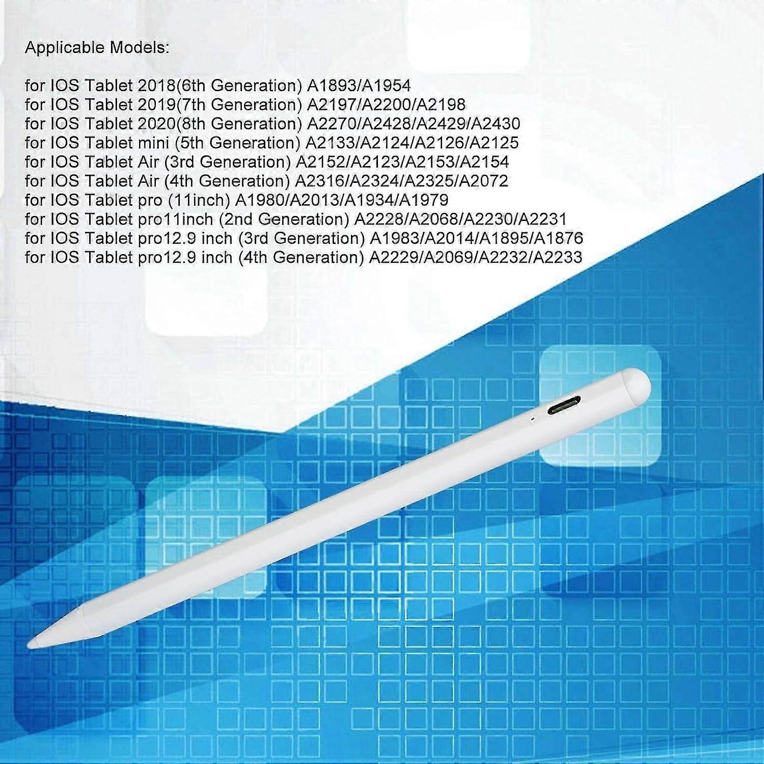Active Stylus Pen with Palm Rejection, Tilt Sensitive, High Sensitivity for iOS Tablet 2018 A1893 A1