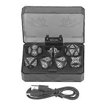 Magnetic LED Polyhedral Light-Up Dice for Tabletop Gaming