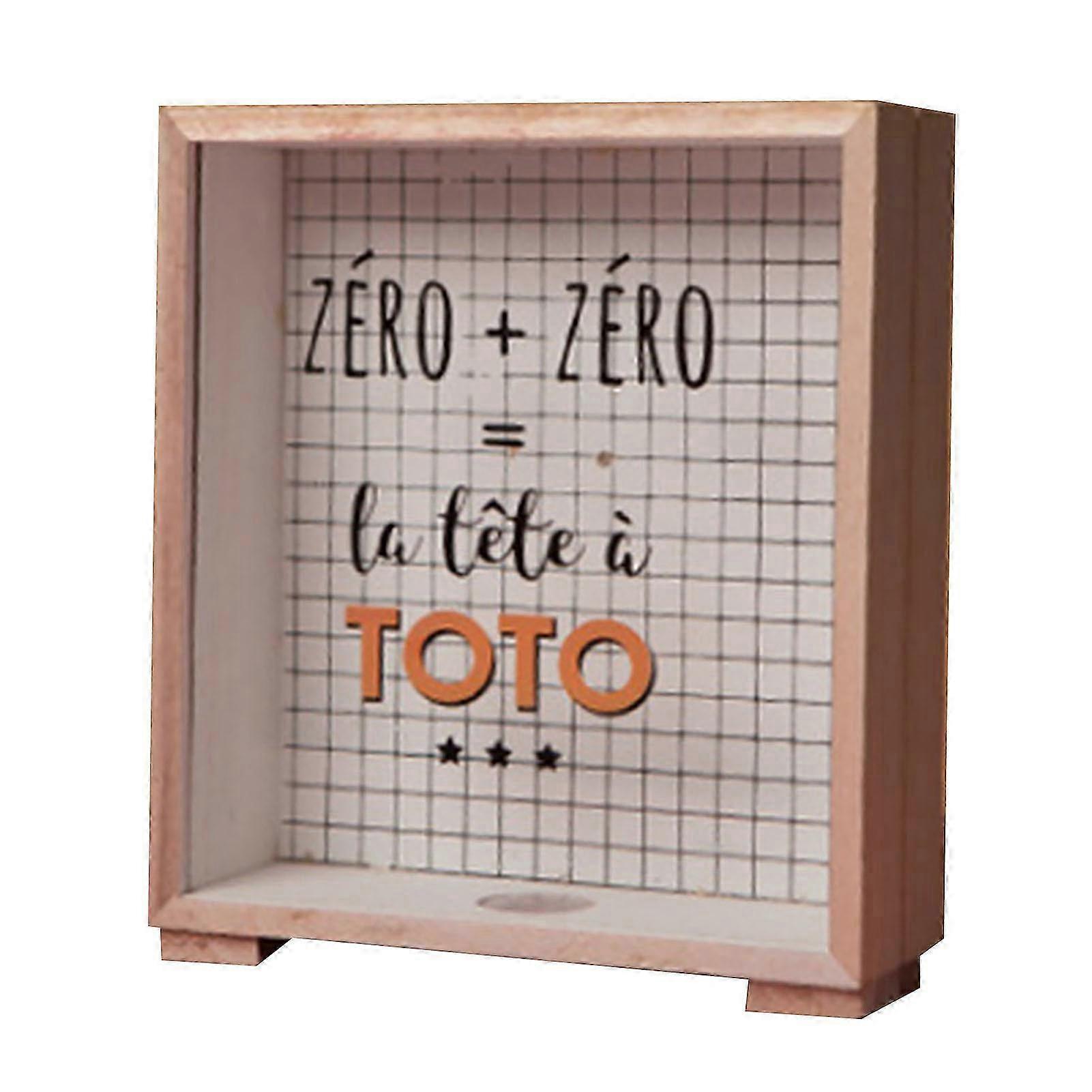 European Style Pine Multifunction Money Saving Box for Home Tabletop Decoration Type A