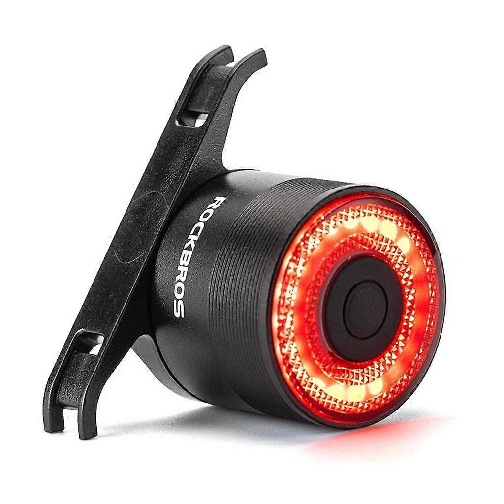 Rockbros Q3 Rear Bike Light with Intelligent Stopping System - Black