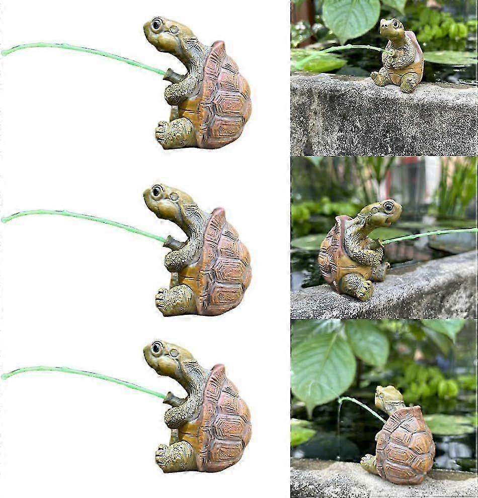 Charming Resin Turtle Fishing Statue, Decorative Garden Mini Statue, for Outdoor Garden, Patio, and Pond Decor, Ideal Gift Turtle Decor