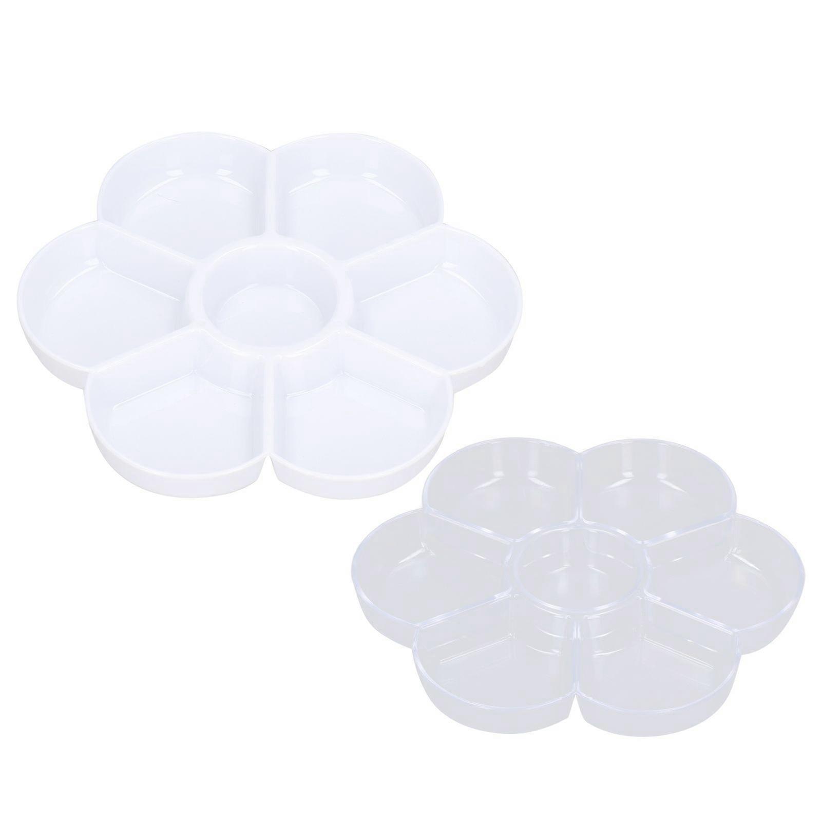 2025 Latest Model Palette 7 Holes Thickened Plastic Washable Plum Shaped