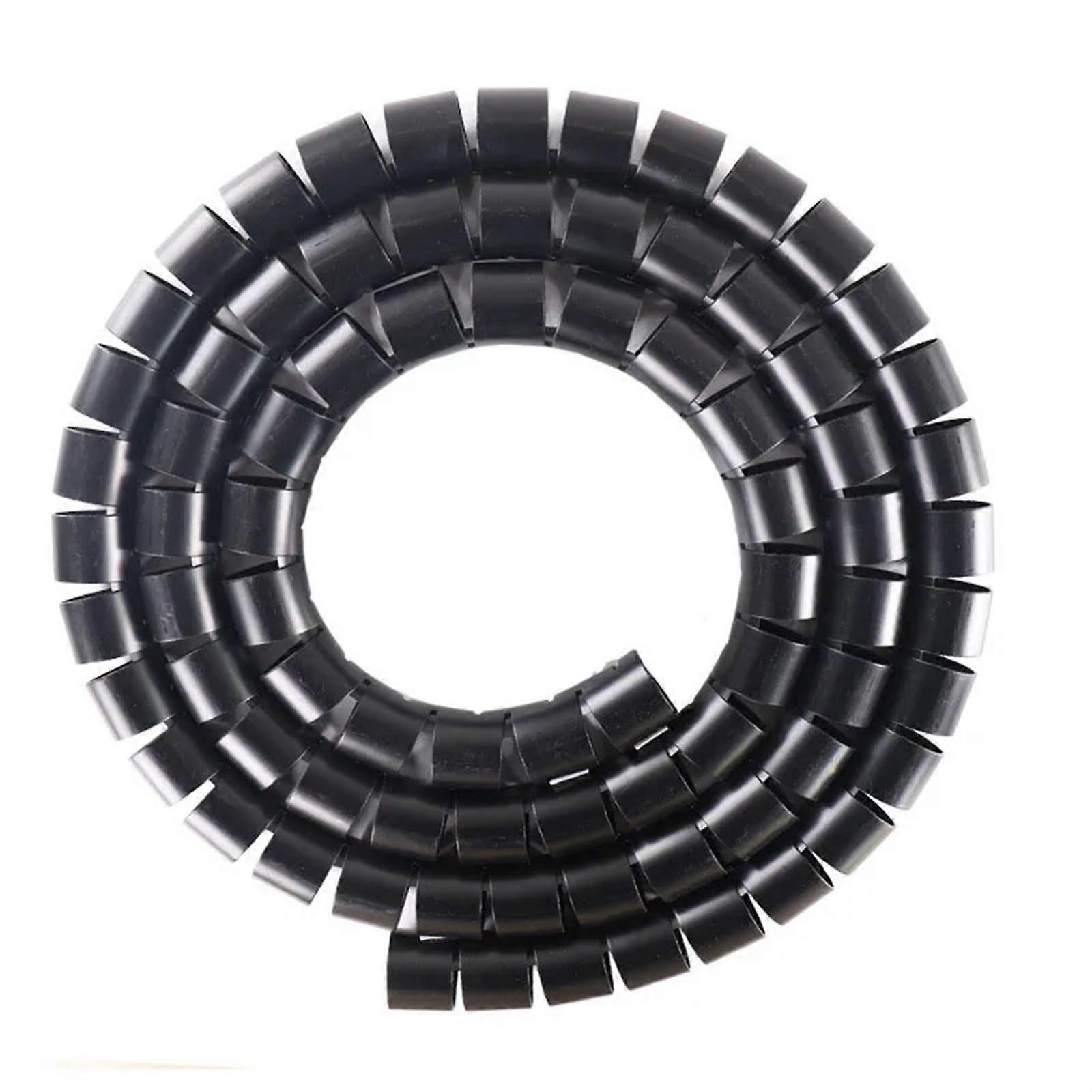 Spiral Wrap 1m Cable Tube Protector 830mm Black 20mm Inside Diameter