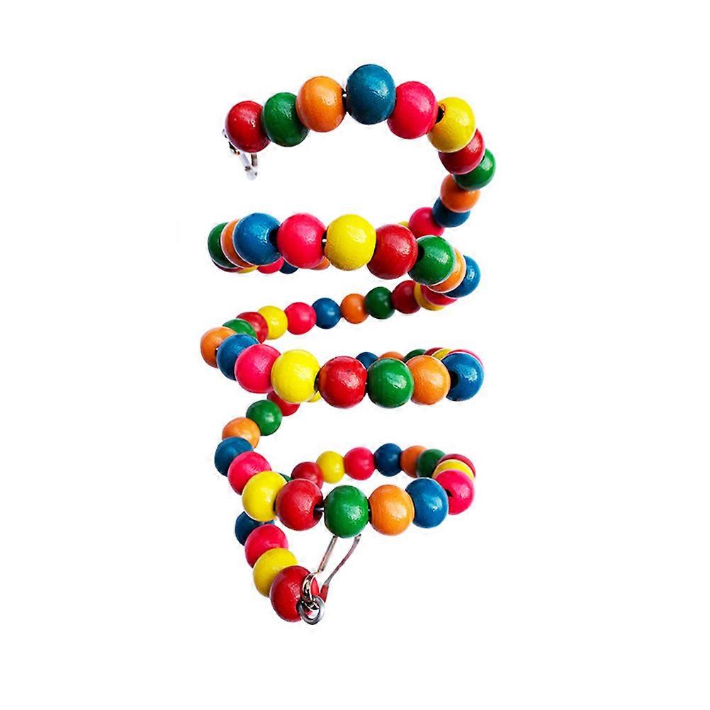 Assorted Color Metal Parrot Climbing Ladder Toy for Small Birds Perfect for Chewing and Playing 30in