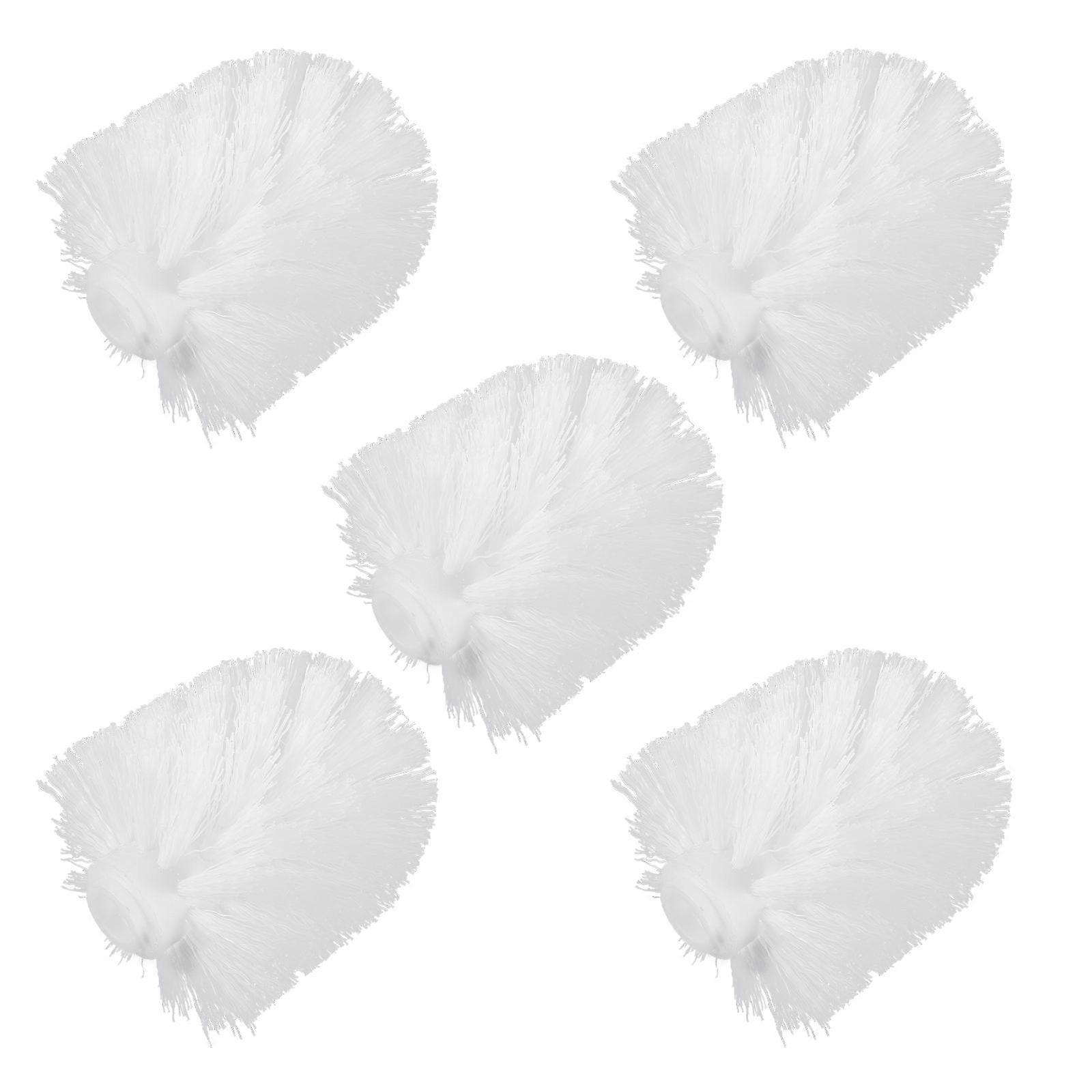 5 Replacement Bathroom Brush Heads for Toilet and Bathroom Cleaning – Ideal for Home, Office, and Dorm Use