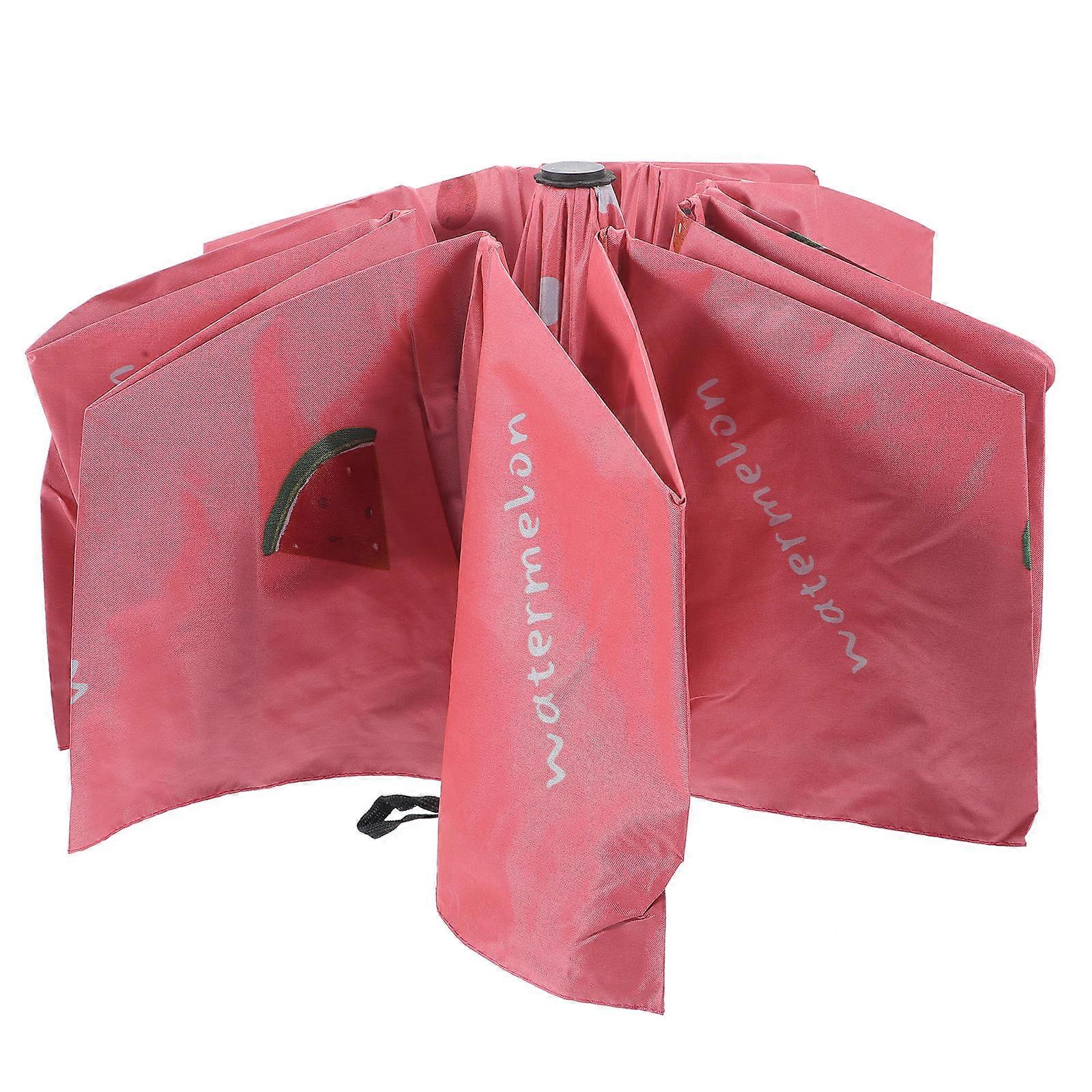Portable Folding UV Umbrella Rainproof Round Canopy Fashionable Outdoor Use 96x56cm 1Pcs