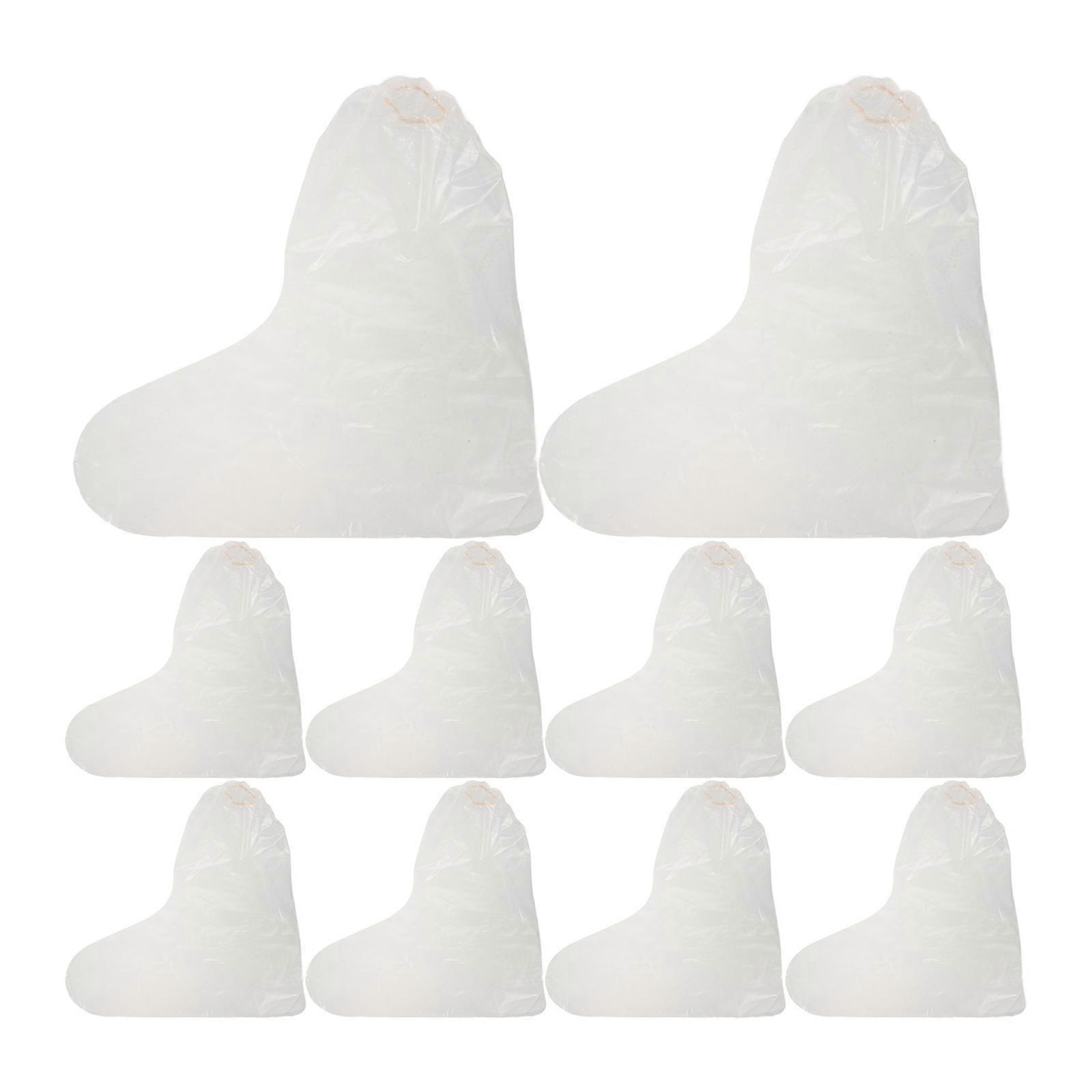 Waterproof Plastic Boot Covers For Rain Transparent Widely Used 10Pcs