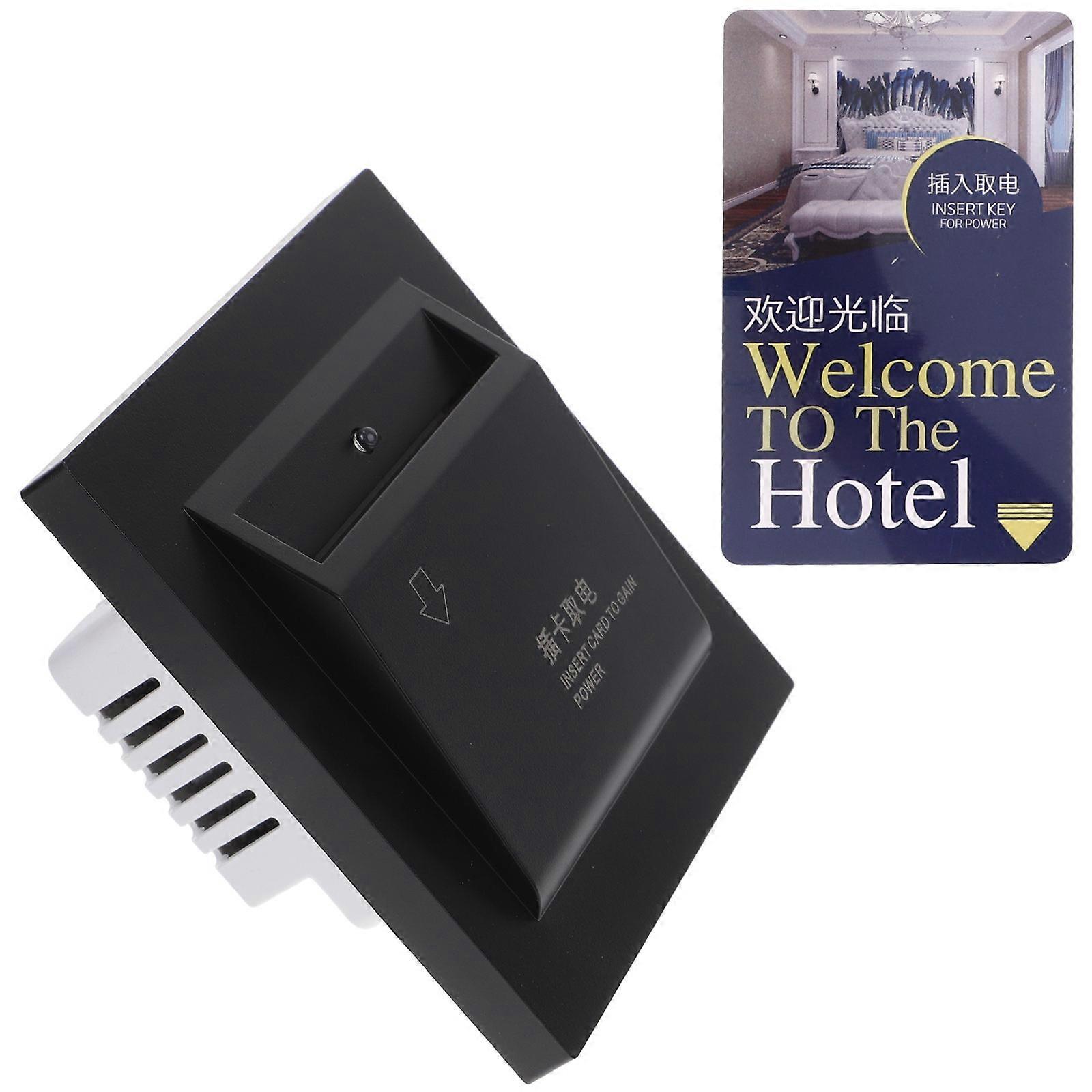 Energy Recognition Panel For Guesthouse Management PC Material 9.00X8.50X4.00CM Card Insertion Power 1Set