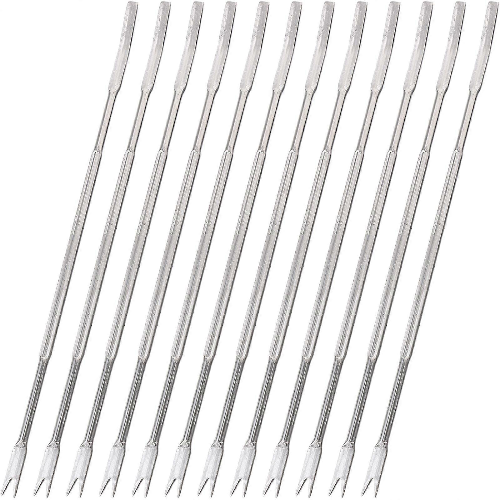 Lobster Picks Stainless Nut Picks for Shellfish Home Use Ergonomic Design 16.40X0.60X0.30CM Hard Shell Cracking 12Pcs