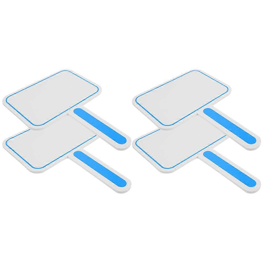 Answer Dry Erase Paddles Handheld Whiteboards Competitions Scoreboard 30.00X20.00X0.50cm 4Pcs