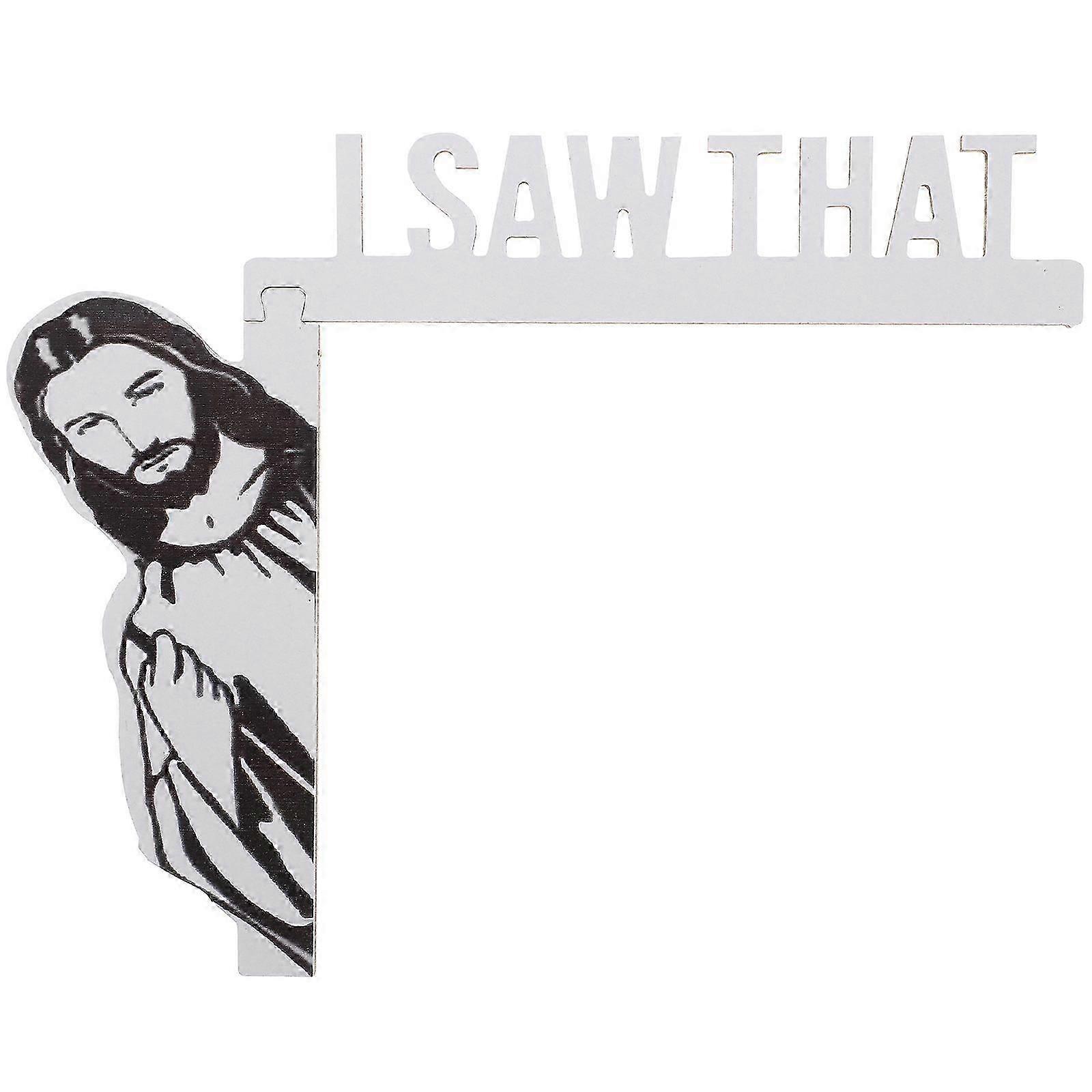 Kahvikyltti ovenkulman ripustin Makuuhuoneen seinäkoriste Jeesus-ovenkarmit Kyltti minä, että Jeesus Kyltti minä, että Jeesus-ovenkarmit