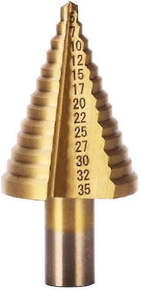 Hss Step Drill Bit, Step Countersink Drill Bit Stepped Spiral Groove Drill Bits With Titan