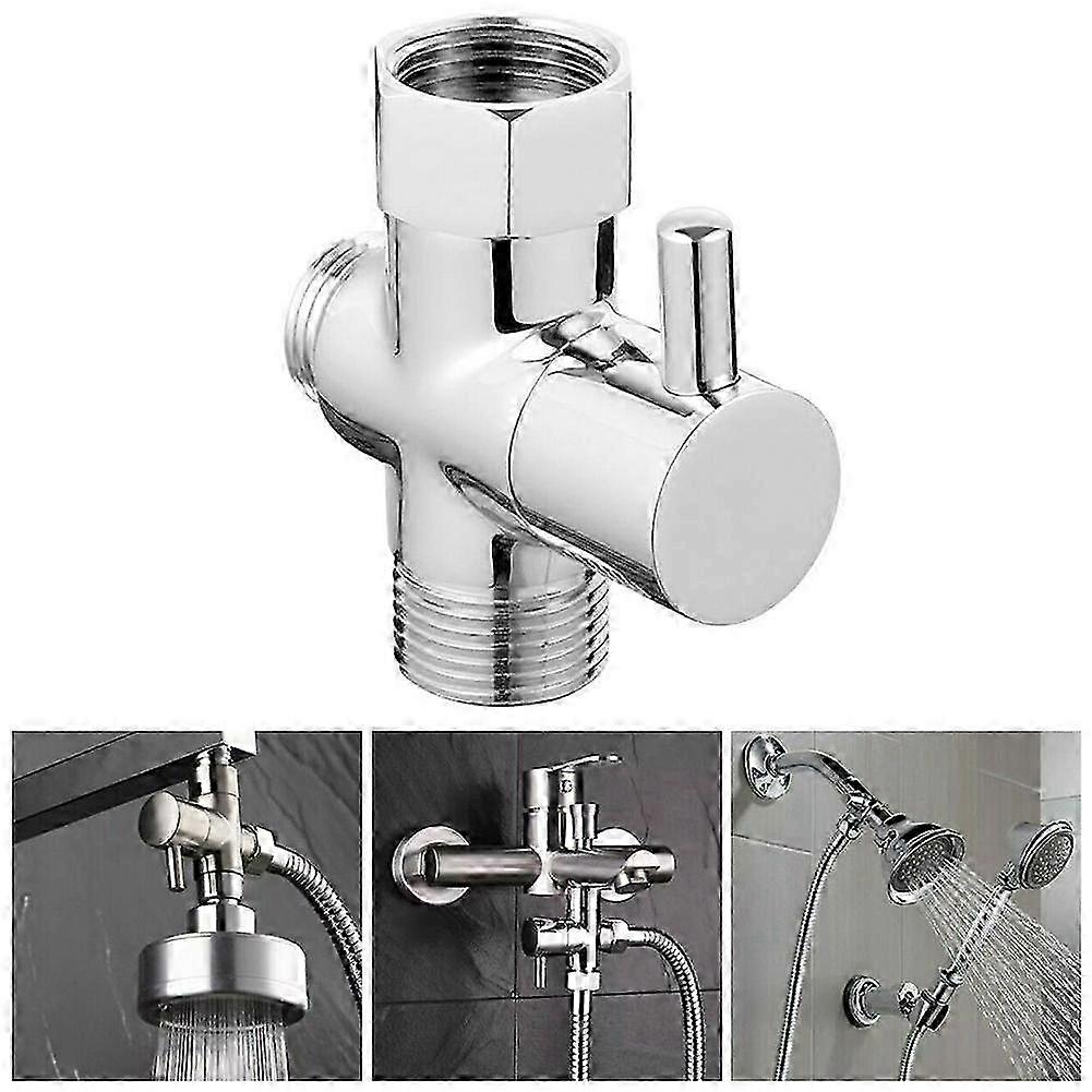 Suitable for 3-Way Shower Diverter Valve with 4-Point T-Adapter-jc
