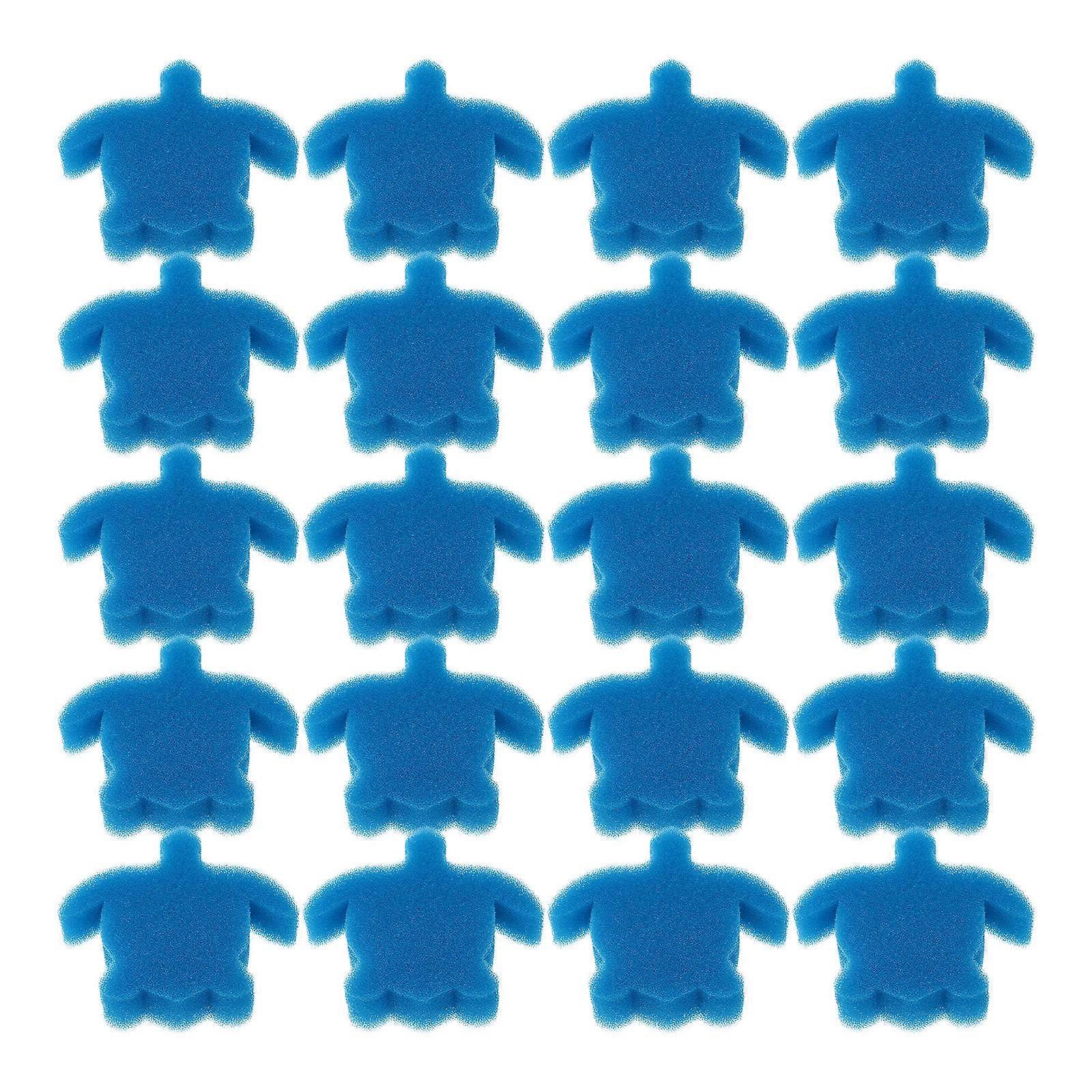 Oil Absorbing Material Filter Sponge Filters Blue 11.00X11.00X2.30CM 24Pcs