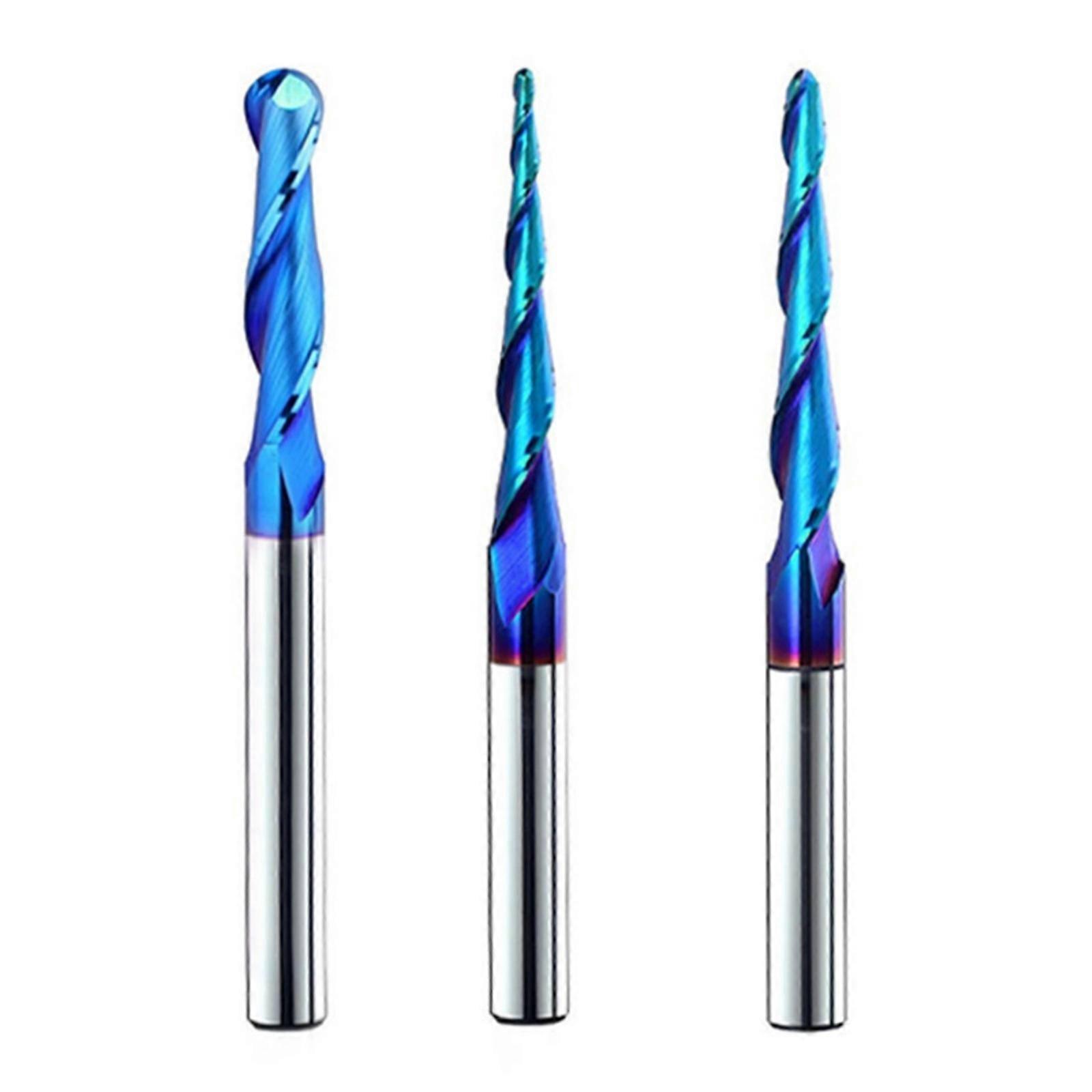 Precise Ground Router Bit Tapered Design Fit for High Efficiency Woodworking And 3D Surfaces Engraving Slotting Trimming Multicolor