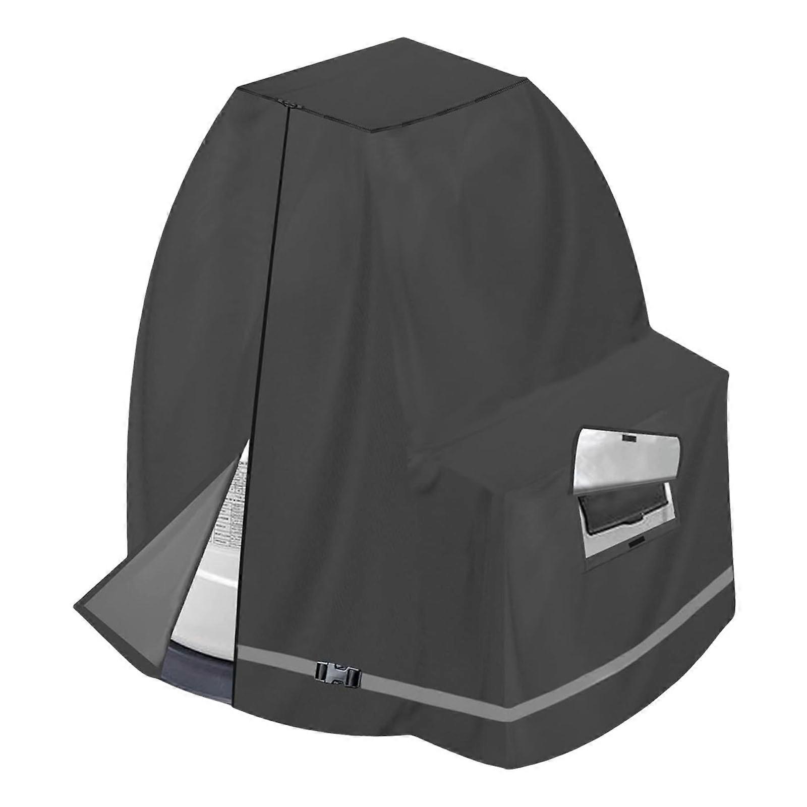 Weather Resistant Pool Pumps Cover Suitable For 30.9-40.9cm Sand Filters Tear Proof Fabric Zippered Access Panel Design Multicolor