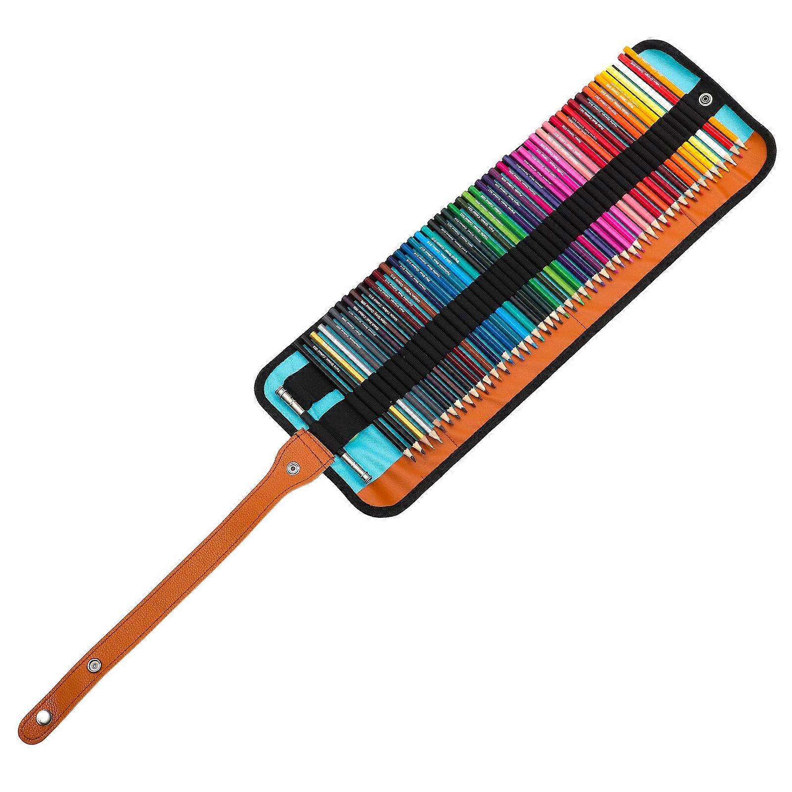 Colored Pencils Kit Oil-Based Pencils For Scrapbooking Hexagonal Shape Plastic Material 1Set