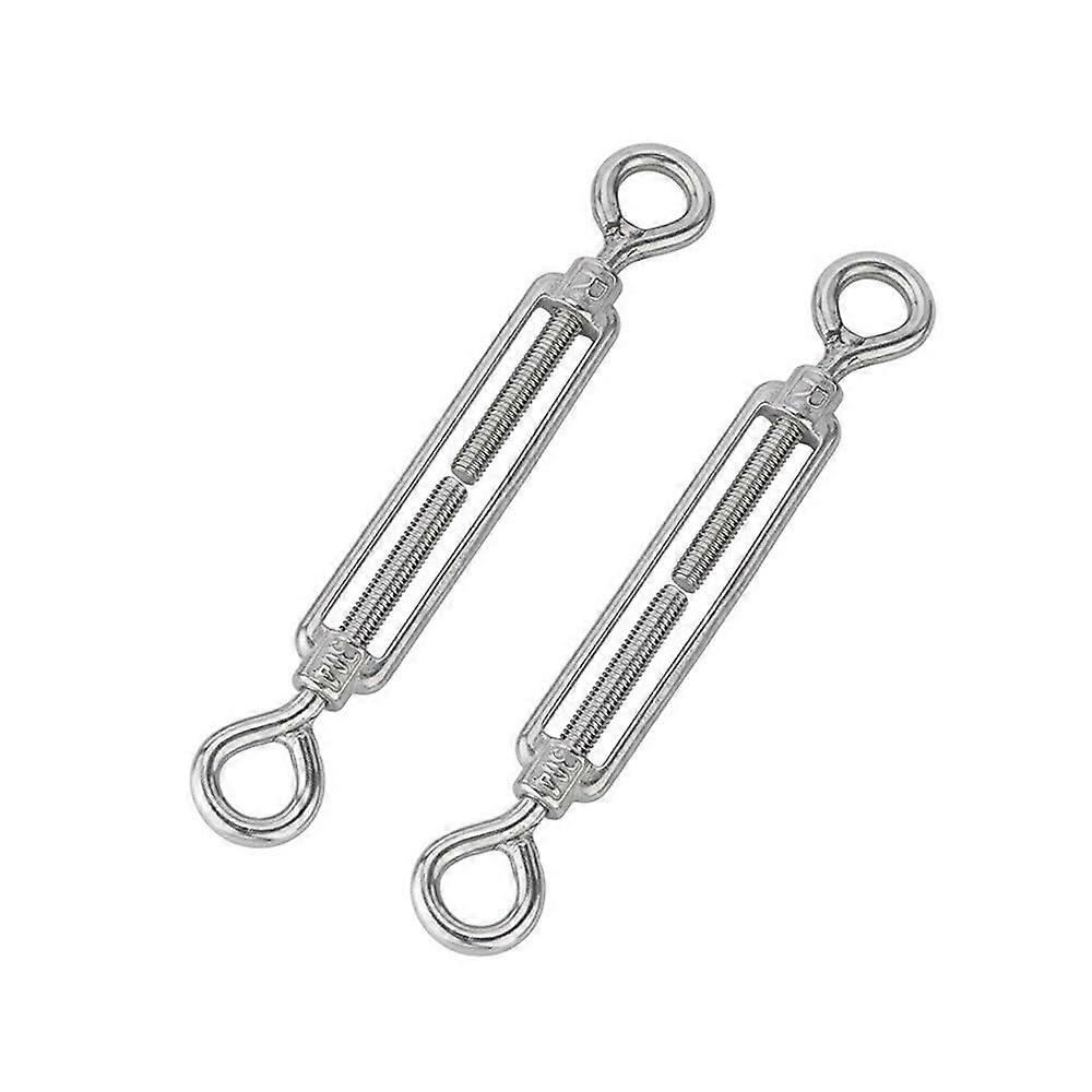 Pack of 2 M16 Wire Tensioners, 304 Stainless Steel Adjustable Turnbuckle, Rope Tensioner Stainless Steel