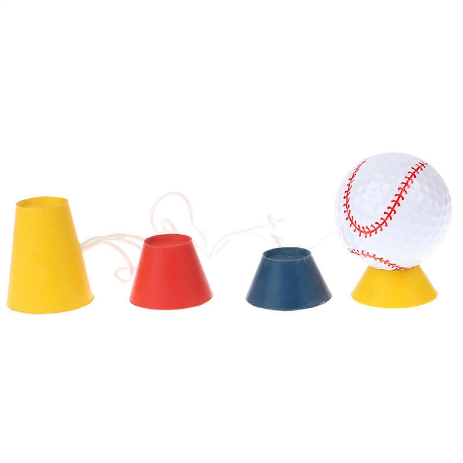 Golf Simulator Tees 4-Pack Rubber Tees For Winter, Portable Time-Saving Training Kit, Tee Holder, Simulator Accessories