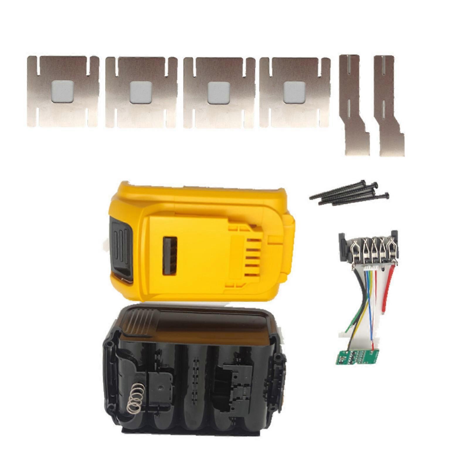 Shock Resistant Battery Cover For CB200 DCB183 18V 20V Power Tool 18650 Case With Safety Circuit Board Compatibility Multicolor