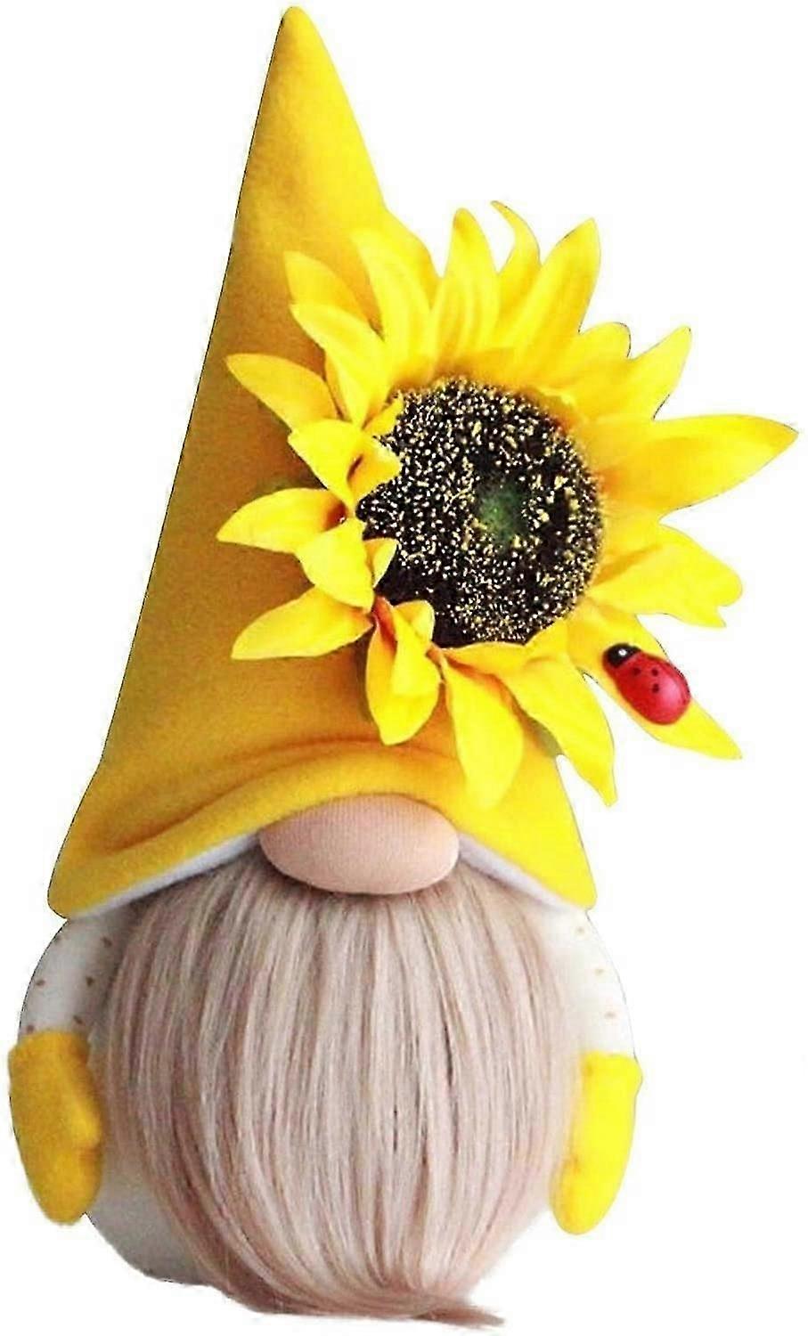 Garden Gnome Statue,Spring Gnome Garden Figurines, Fairy Garden Ornaments Outdoor,Whimsical Tree Sculpture Garden Decoration, Cute Handmade Honey Bee