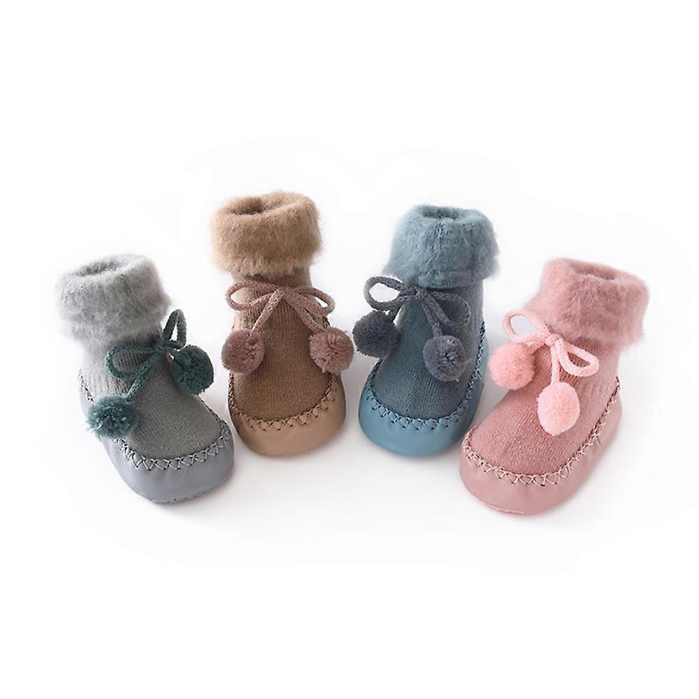 Toddlers Slipper Socks Baby Floor Socks Anti-slip Breathable Cotton Spandex Learning to Walk 1 Pair