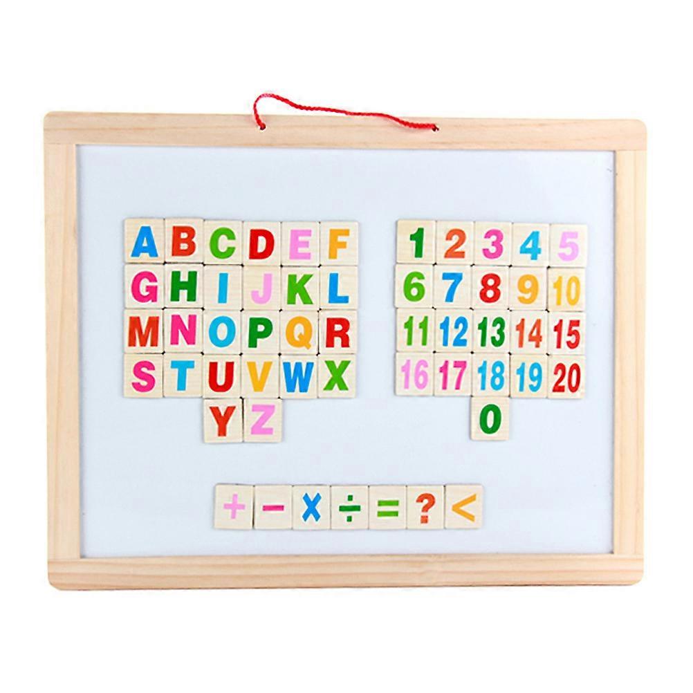 Hanging Magnetic Board Mini Chalkboard Signs Small Display Blackboard Wood Sketchpad Rectangular Writing Set for Kids 1Set