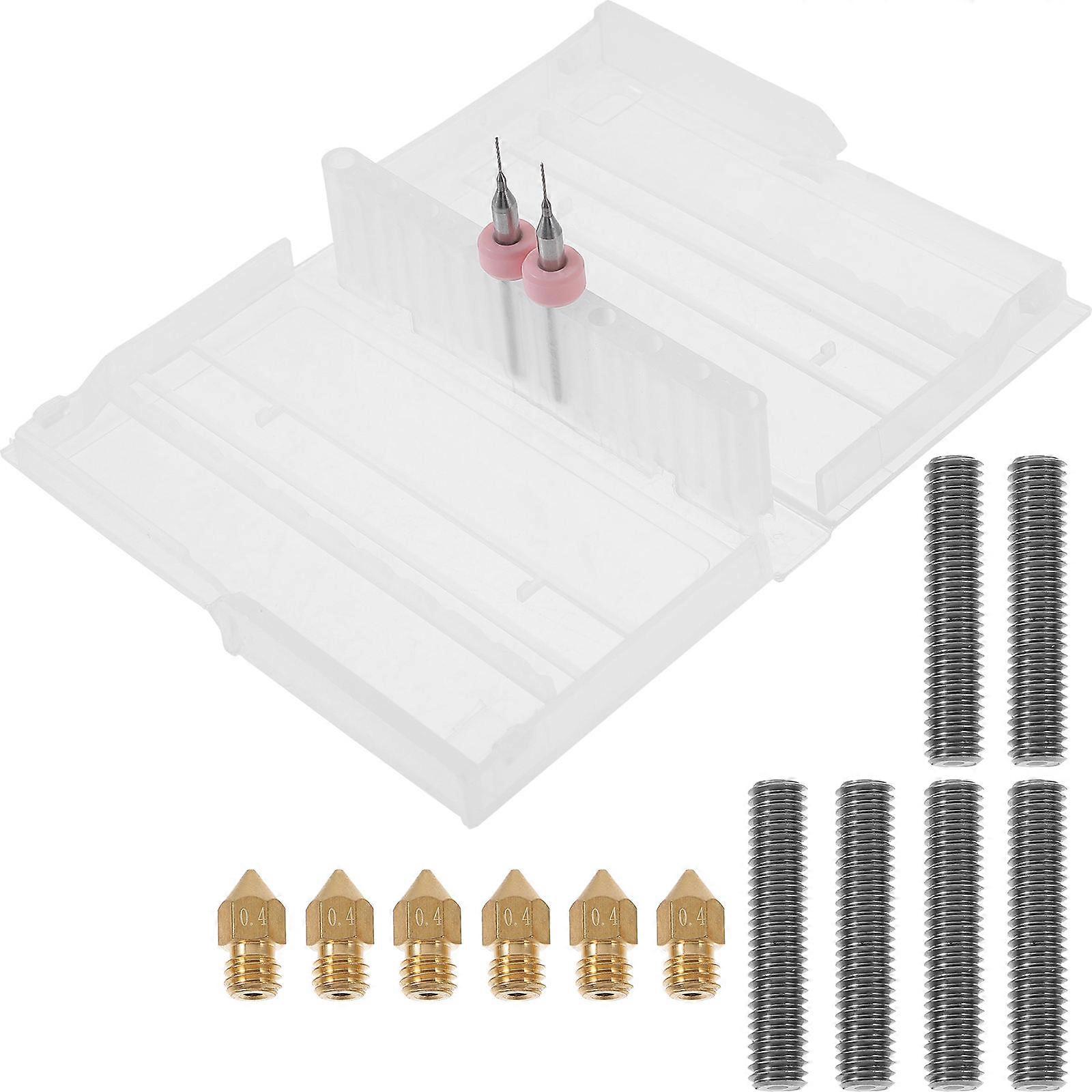 Printer Nozzle Cleaning 3D Printer Accessories For 3D Printing Brass Nozzle Cleaning Drill Bits 1 Set of 14Pcs